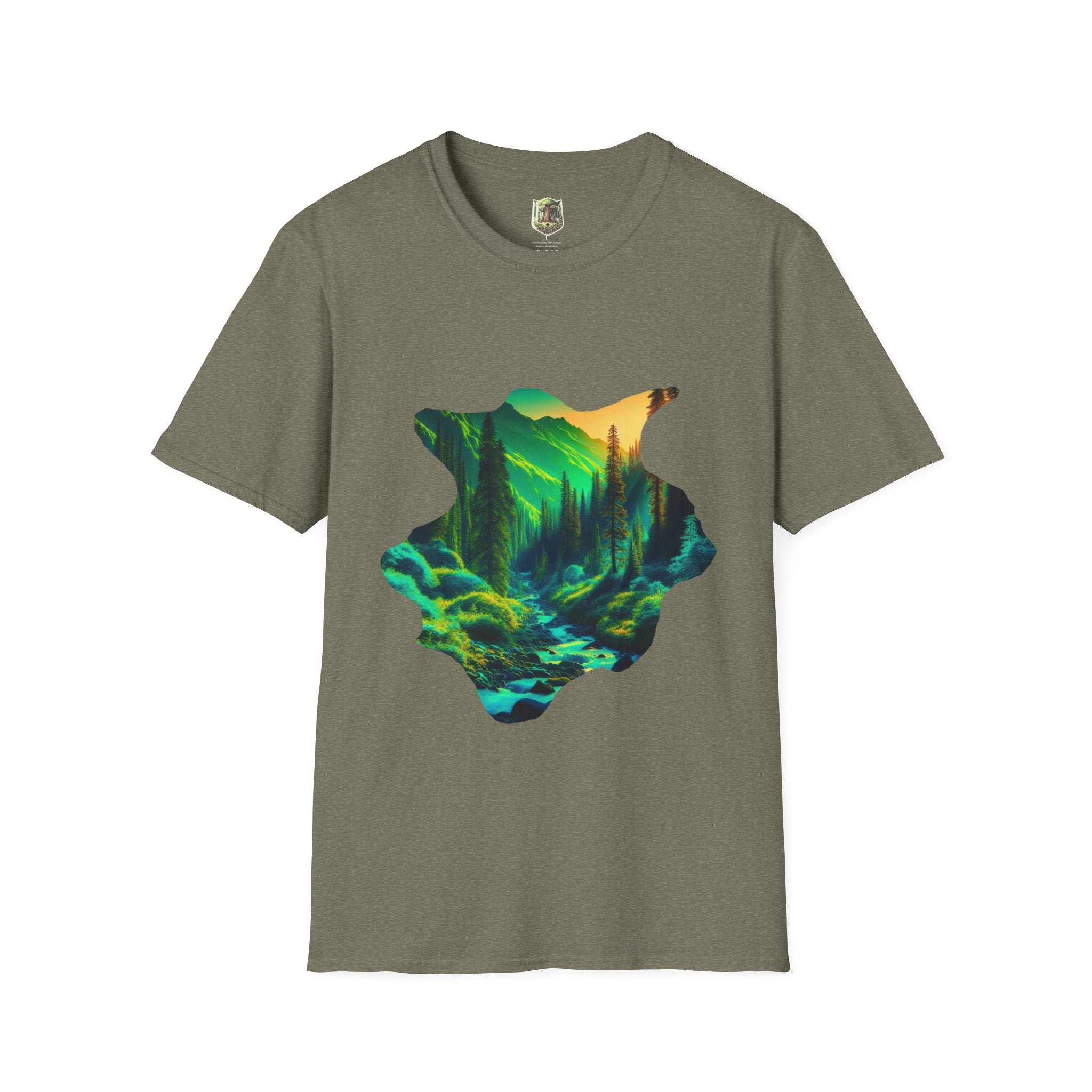 Scenic Nature Graphic Tee, Unisex Outdoor Shirt, Gift for Nature Lovers, Hiking Apparel, Eco-friendly T-Shirt