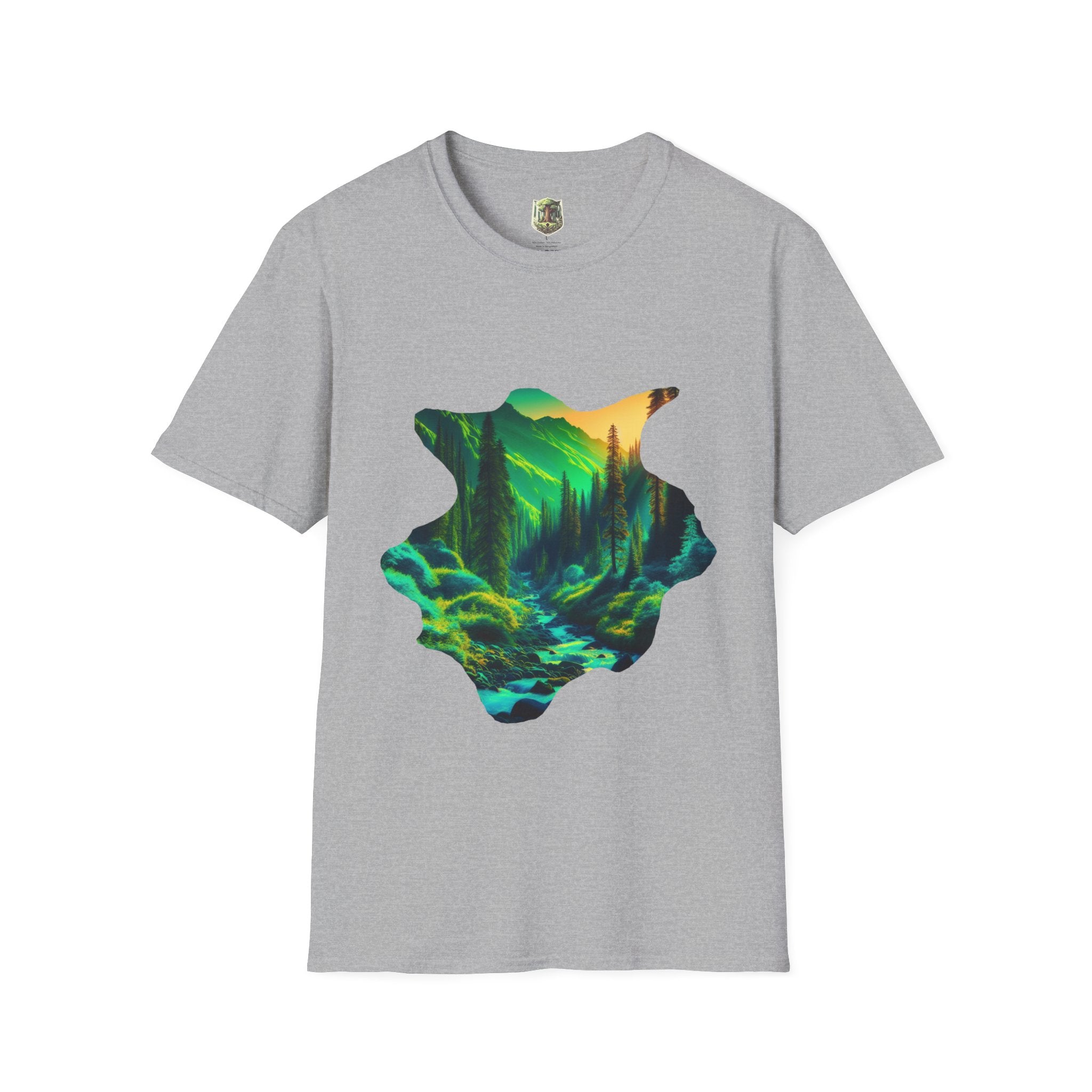 Scenic Nature Graphic Tee, Unisex Outdoor Shirt, Gift for Nature Lovers, Hiking Apparel, Eco-friendly T-Shirt