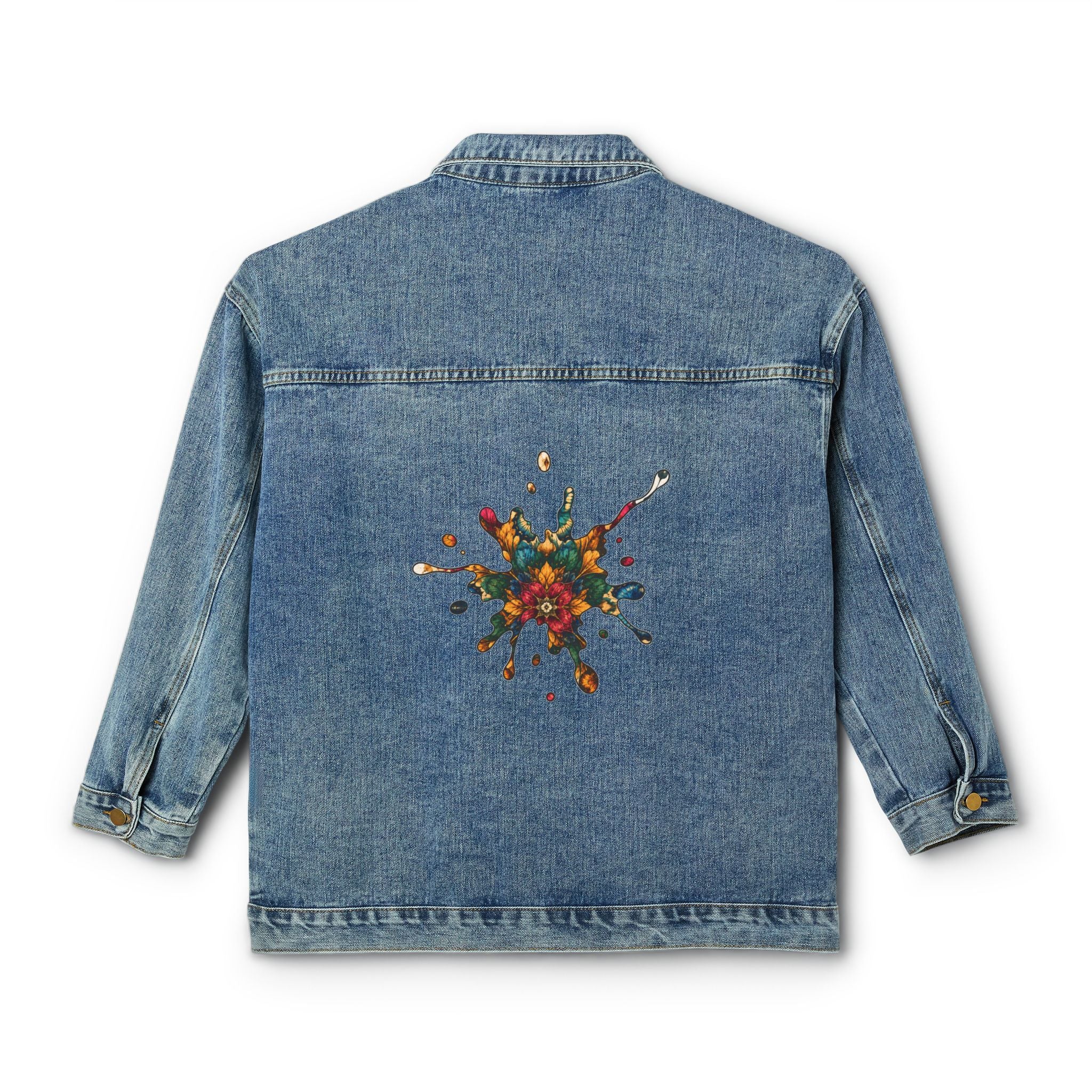 Cute Conservative Artistic Jean Jacket — Women's Denim Jacket