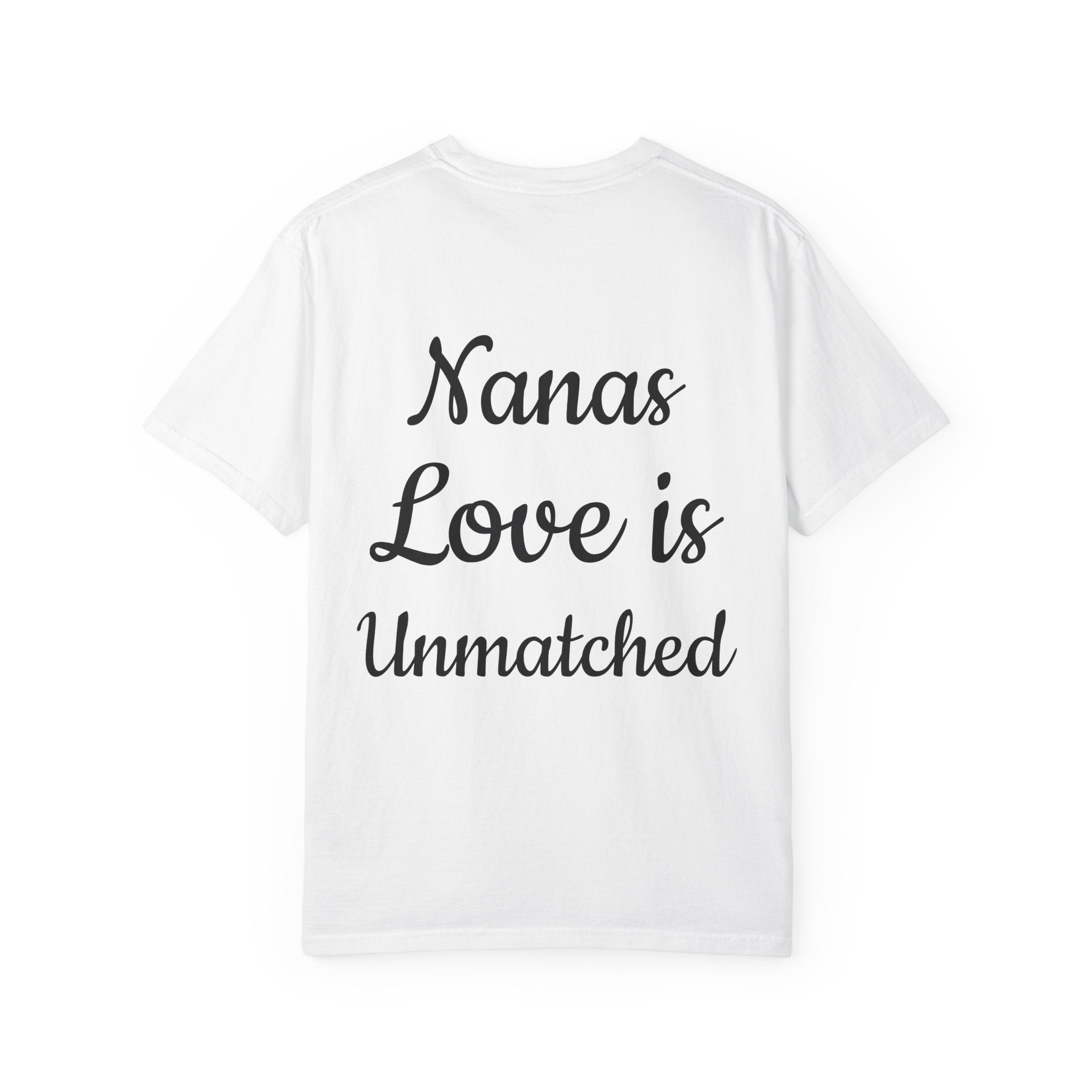 Heart Tie-Dye T-Shirt with 'Nannas Love is Unmatched' Design, Gift for Grandma, Summer Vibe Tee, Casual Wear, Birthday Gift