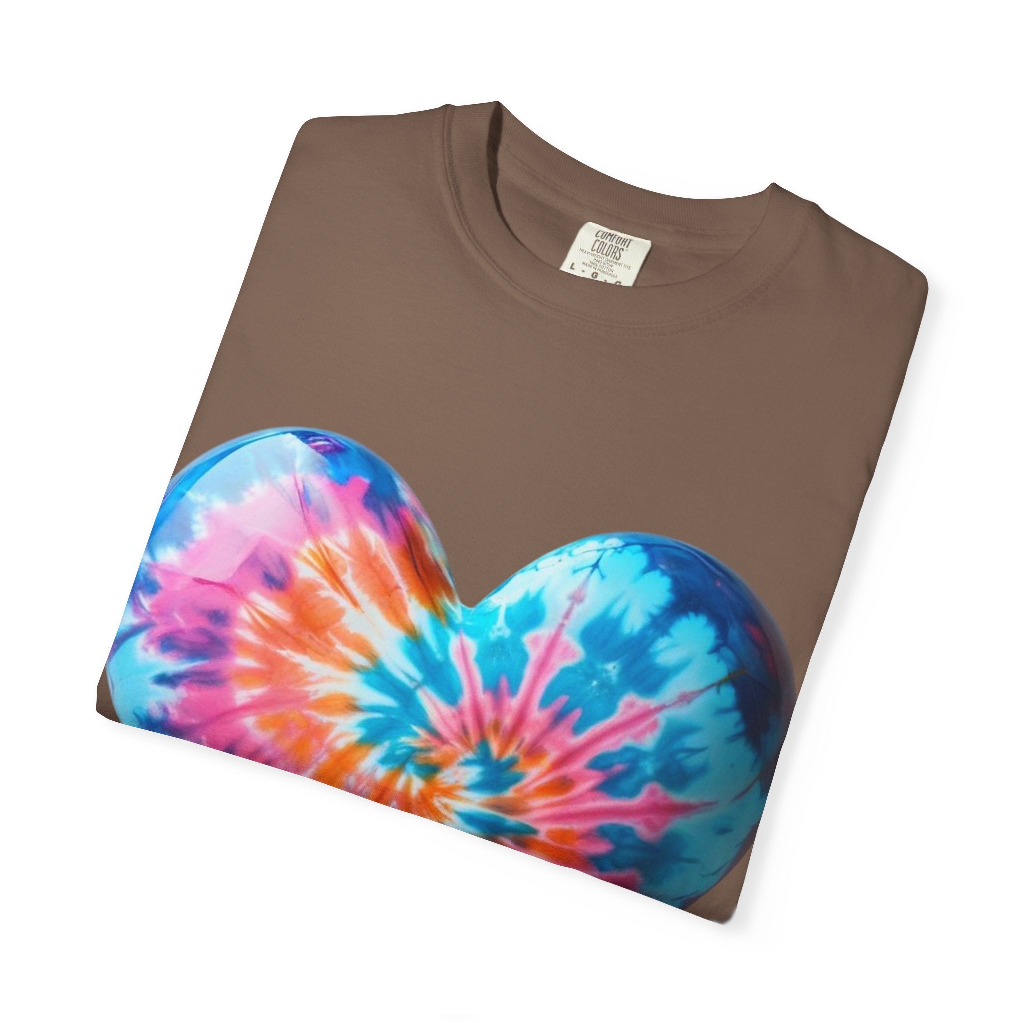 Heart Tie-Dye T-Shirt with 'Nannas Love is Unmatched' Design, Gift for Grandma, Summer Vibe Tee, Casual Wear, Birthday Gift