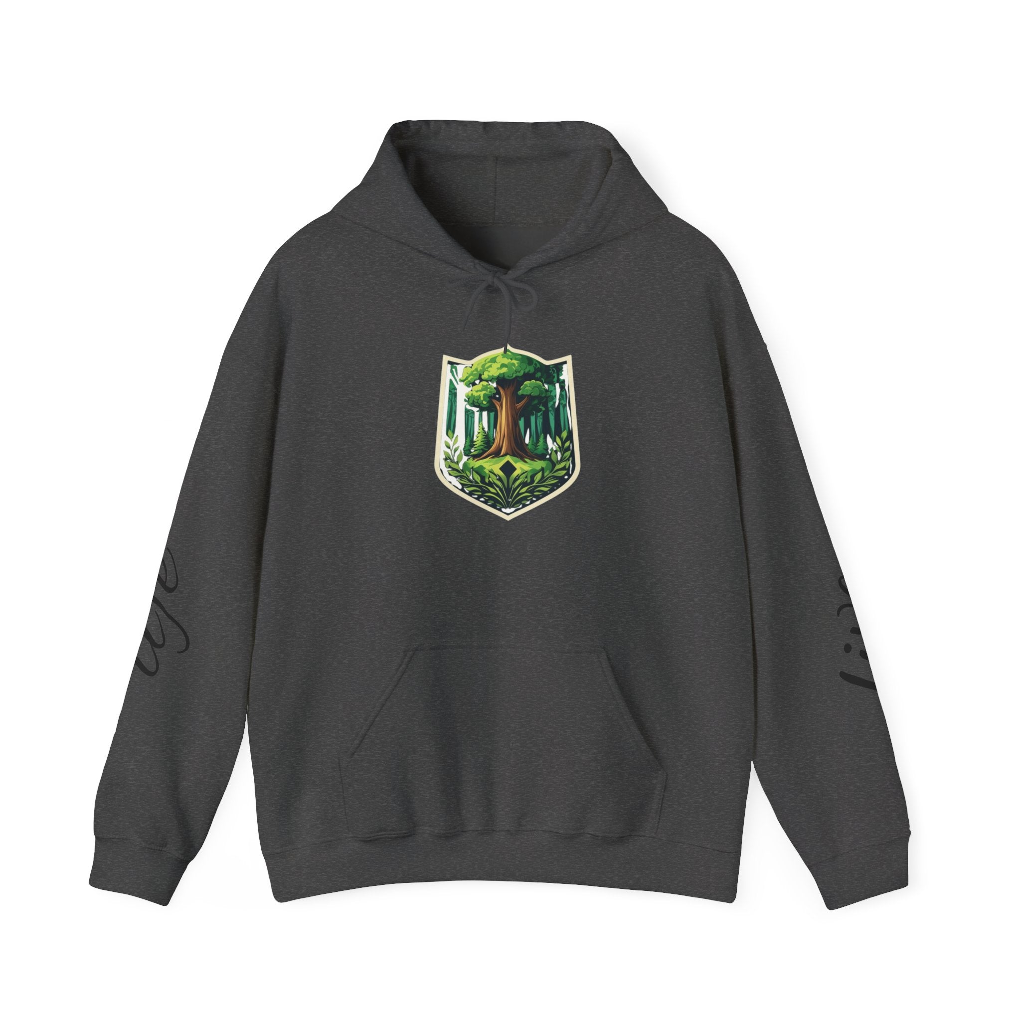 Nature-Inspired Hoodie with Floral Prints, Cozy Sweatshirt, Gift for Nature Lovers, Perfect for Autumn, Unisex Casual Wear