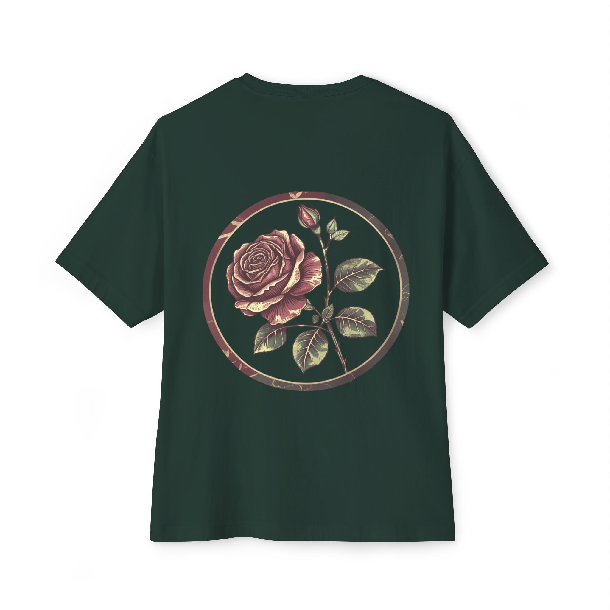 Floral Rose Oversized Tee | Unisex T-Shirt, Casual Wear, Vintage Style, Gift for Her, Summer Outfit