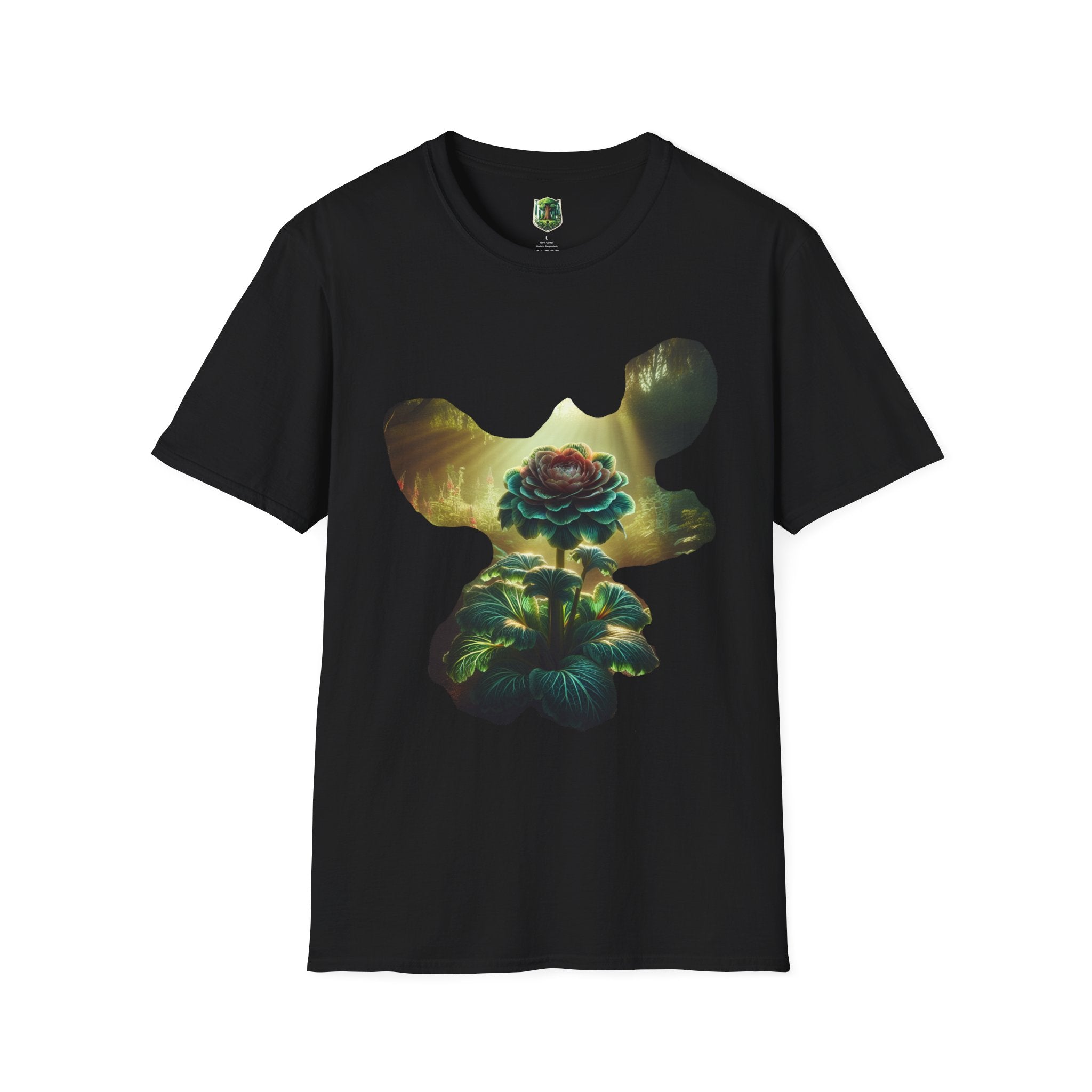 Vibrant Floral Graphic Tee, Unisex Softstyle T-Shirt for Nature Lovers, Art Enthusiasts, Gift for Her, Gift for Him