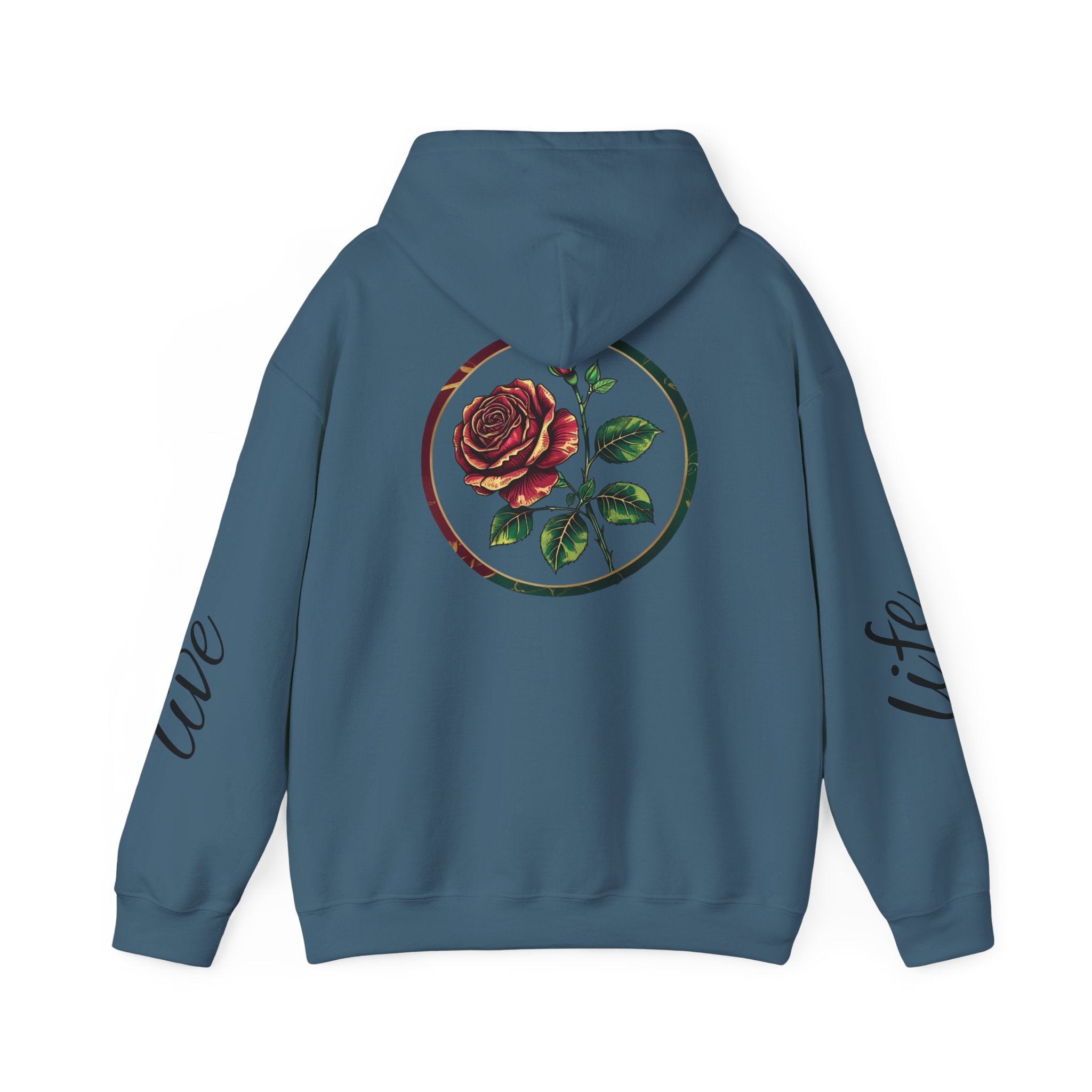 Nature-Inspired Hoodie with Floral Prints, Cozy Sweatshirt, Gift for Nature Lovers, Perfect for Autumn, Unisex Casual Wear