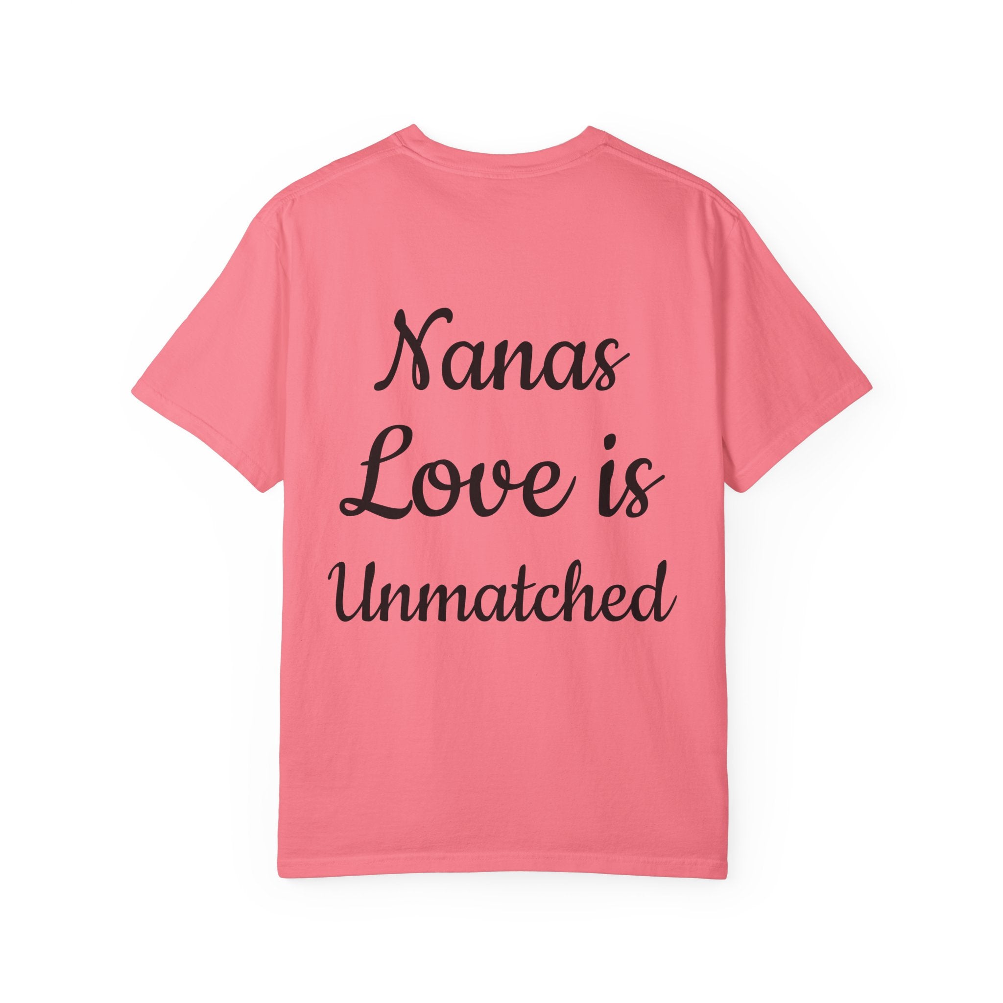 Heart Tie-Dye T-Shirt with 'Nannas Love is Unmatched' Design, Gift for Grandma, Summer Vibe Tee, Casual Wear, Birthday Gift