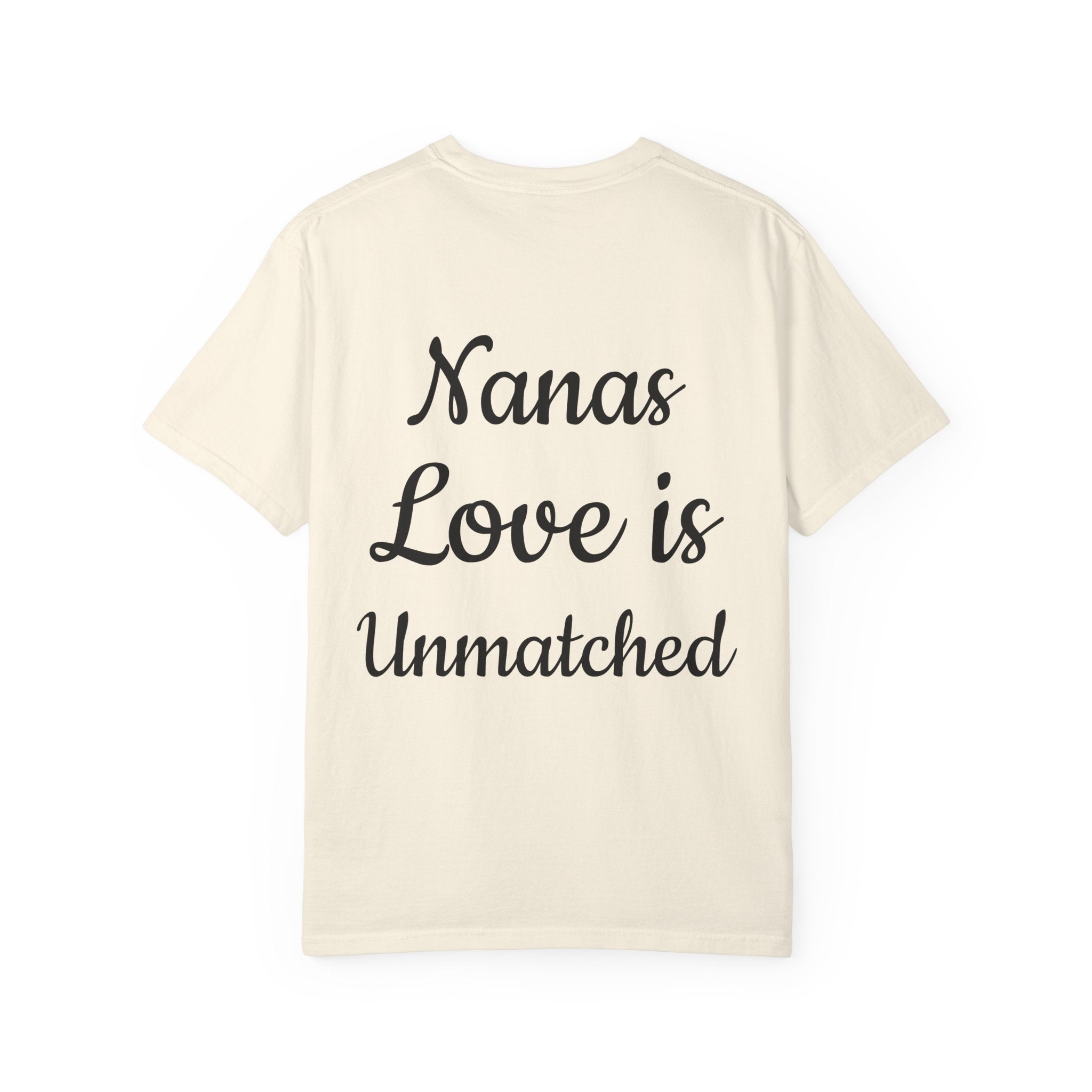 Heart Tie-Dye T-Shirt with 'Nannas Love is Unmatched' Design, Gift for Grandma, Summer Vibe Tee, Casual Wear, Birthday Gift