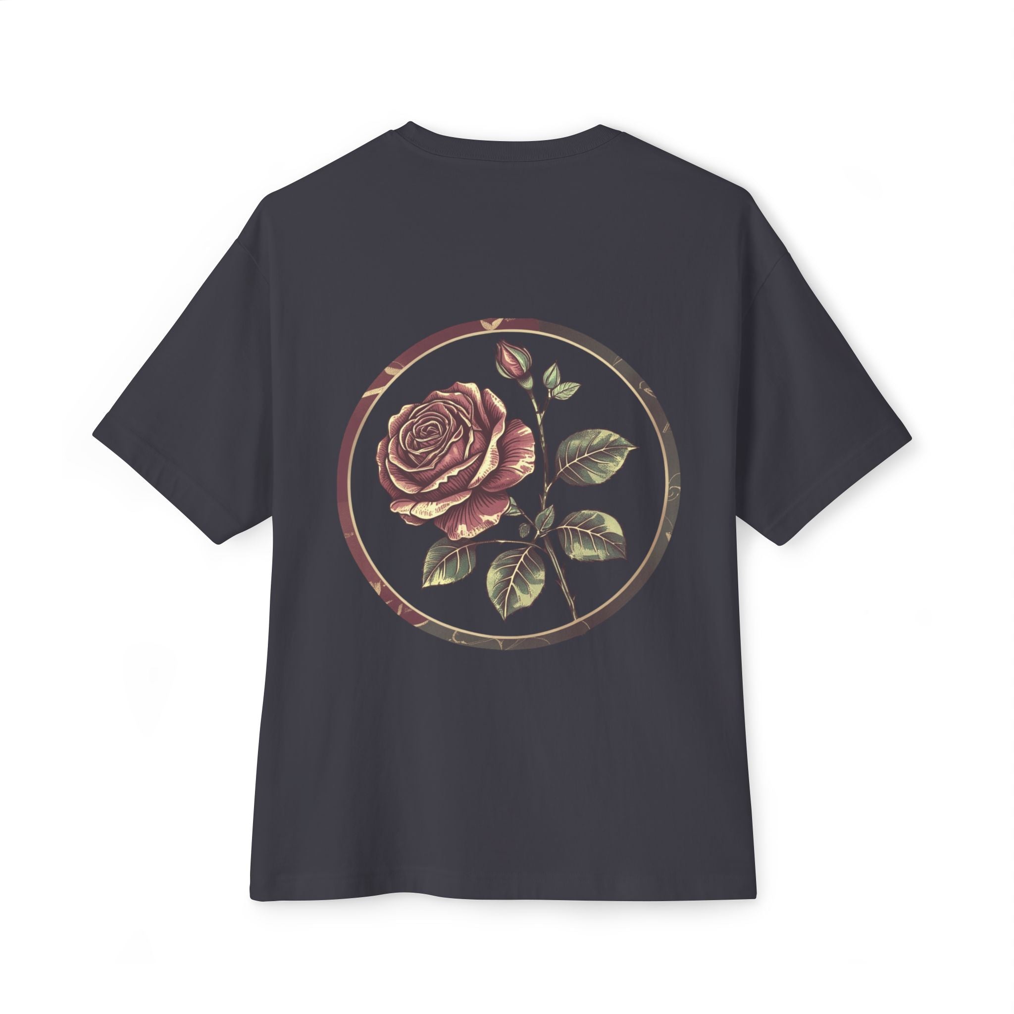 Floral Rose Oversized Tee | Unisex T-Shirt, Casual Wear, Vintage Style, Gift for Her, Summer Outfit