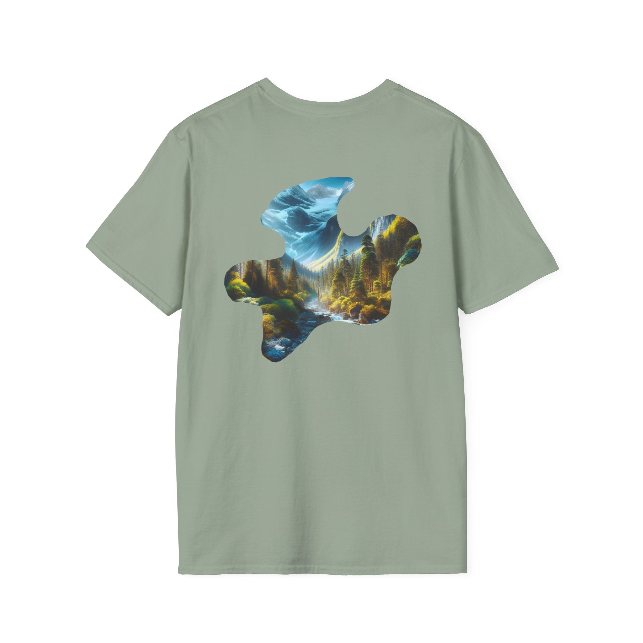 Scenic Nature Graphic Tee, Unisex Outdoor Shirt, Gift for Nature Lovers, Hiking Apparel, Eco-friendly T-Shirt