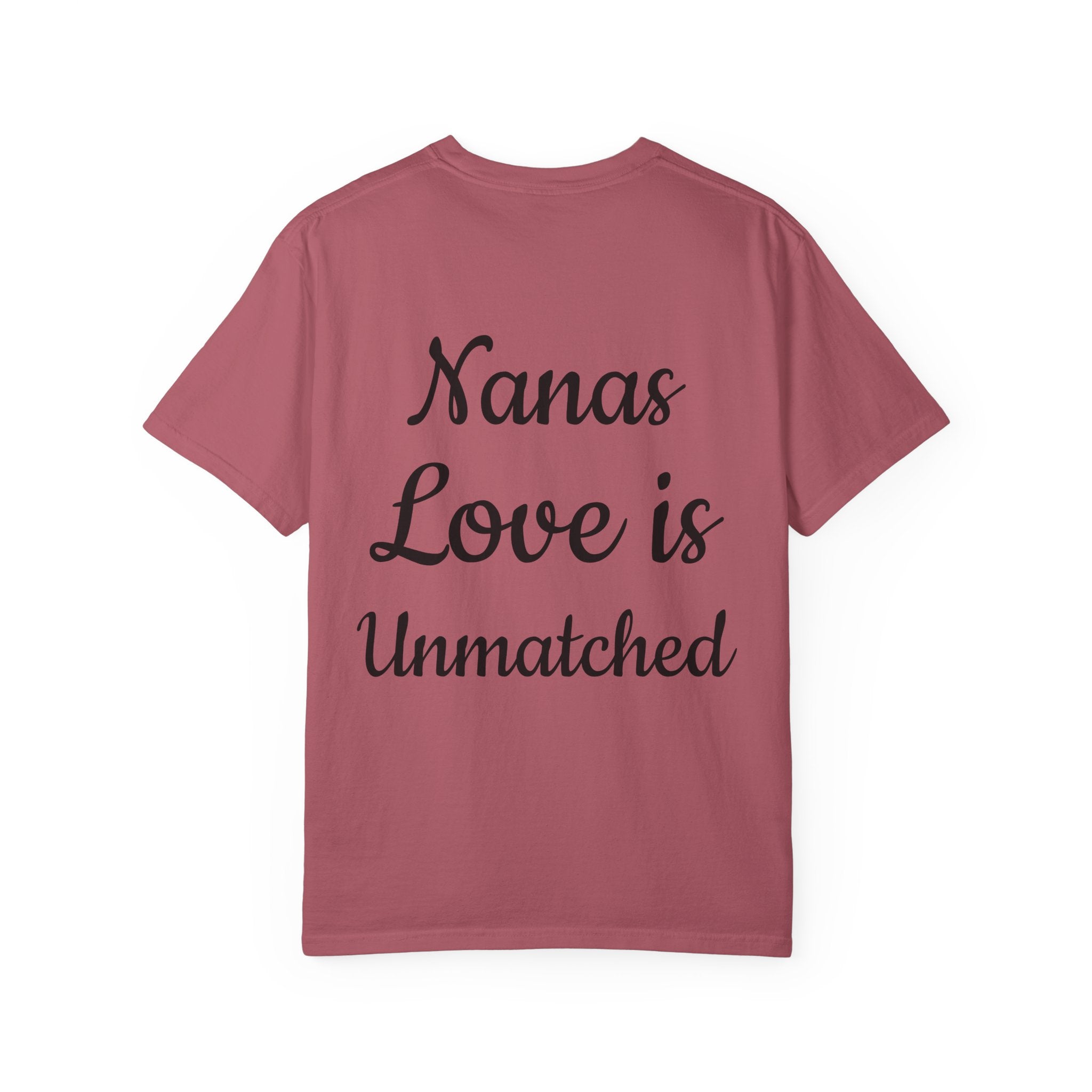 Heart Tie-Dye T-Shirt with 'Nannas Love is Unmatched' Design, Gift for Grandma, Summer Vibe Tee, Casual Wear, Birthday Gift