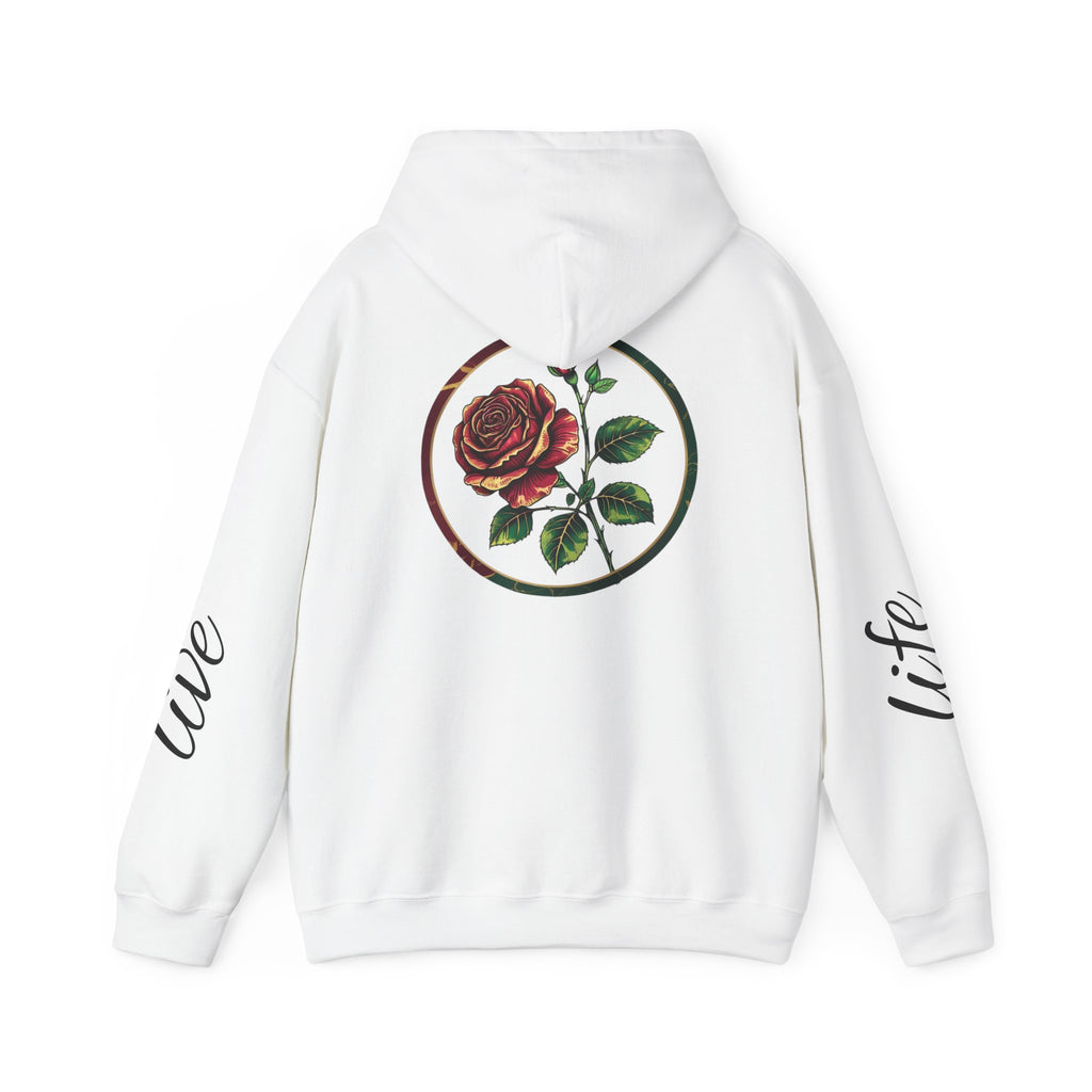Nature-Inspired Hoodie with Floral Prints, Cozy Sweatshirt, Gift for Nature Lovers, Perfect for Autumn, Unisex Casual Wear