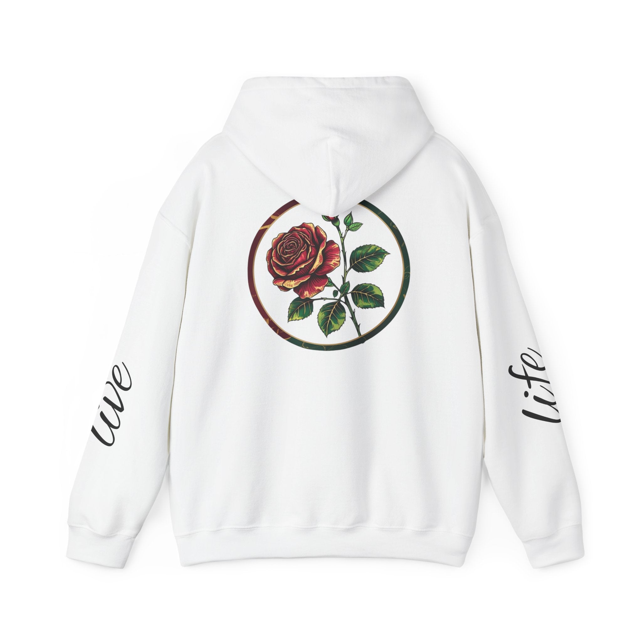 Nature-Inspired Hoodie with Floral Prints, Cozy Sweatshirt, Gift for Nature Lovers, Perfect for Autumn, Unisex Casual Wear