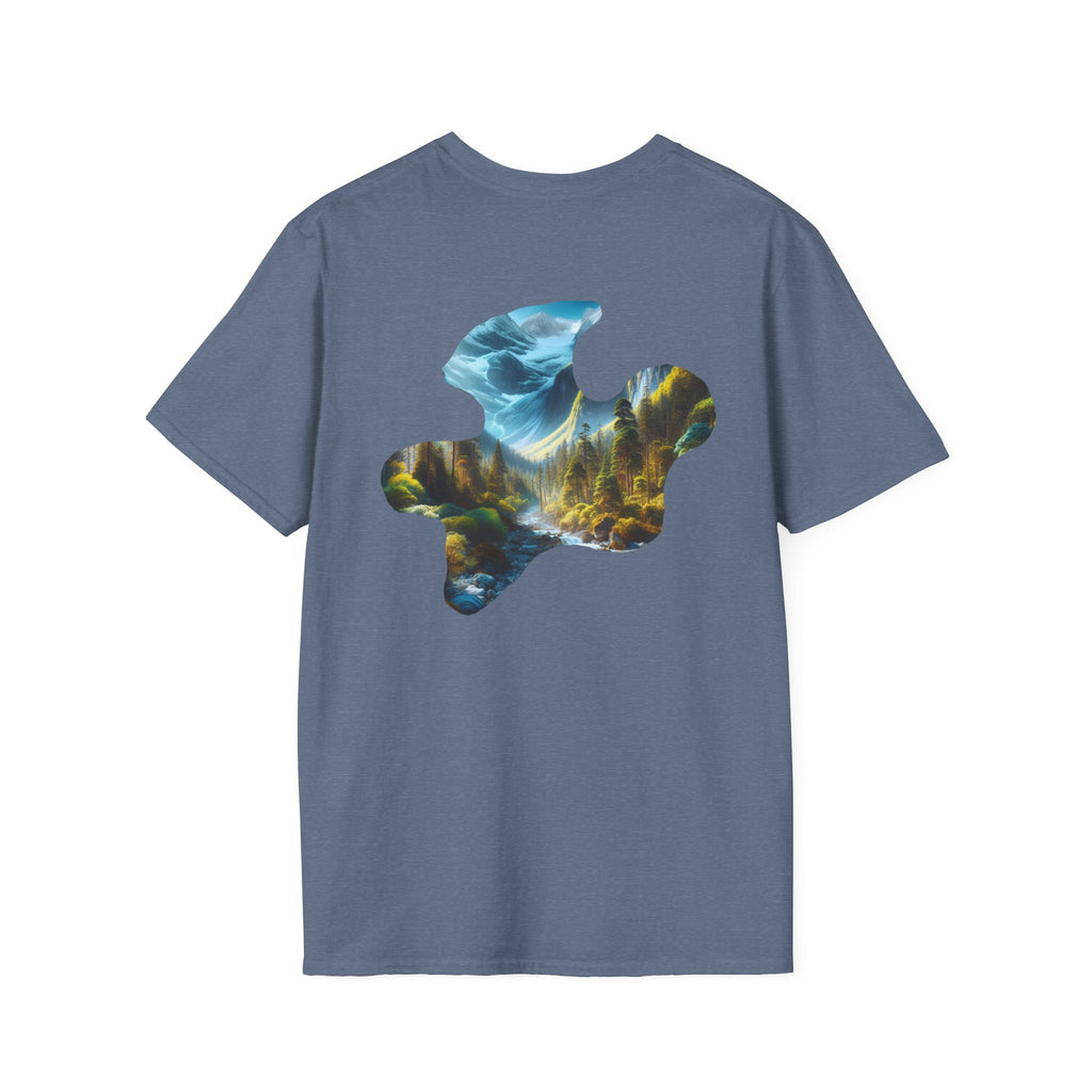 Scenic Nature Graphic Tee, Unisex Outdoor Shirt, Gift for Nature Lovers, Hiking Apparel, Eco-friendly T-Shirt
