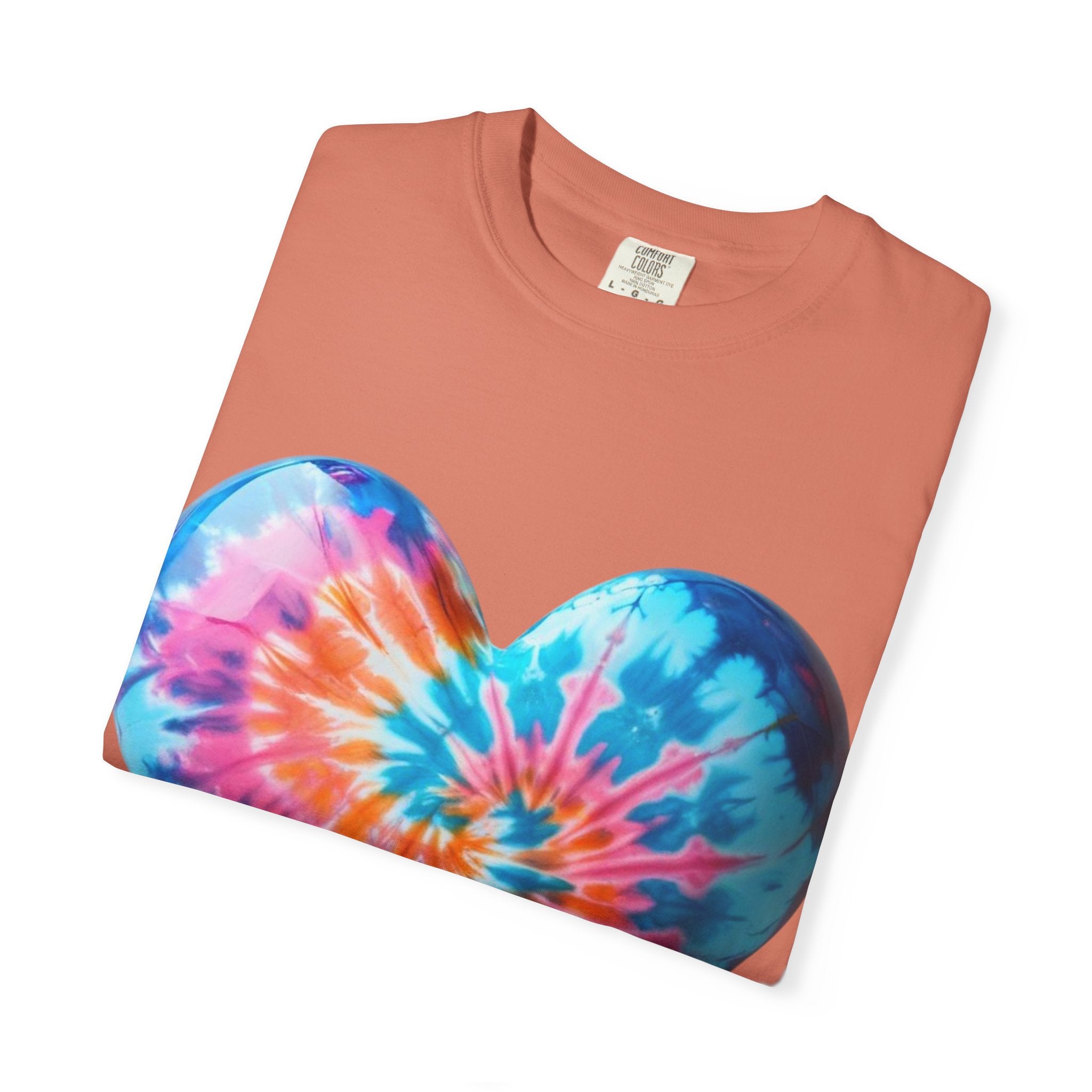Heart Tie-Dye T-Shirt with 'Nannas Love is Unmatched' Design, Gift for Grandma, Summer Vibe Tee, Casual Wear, Birthday Gift