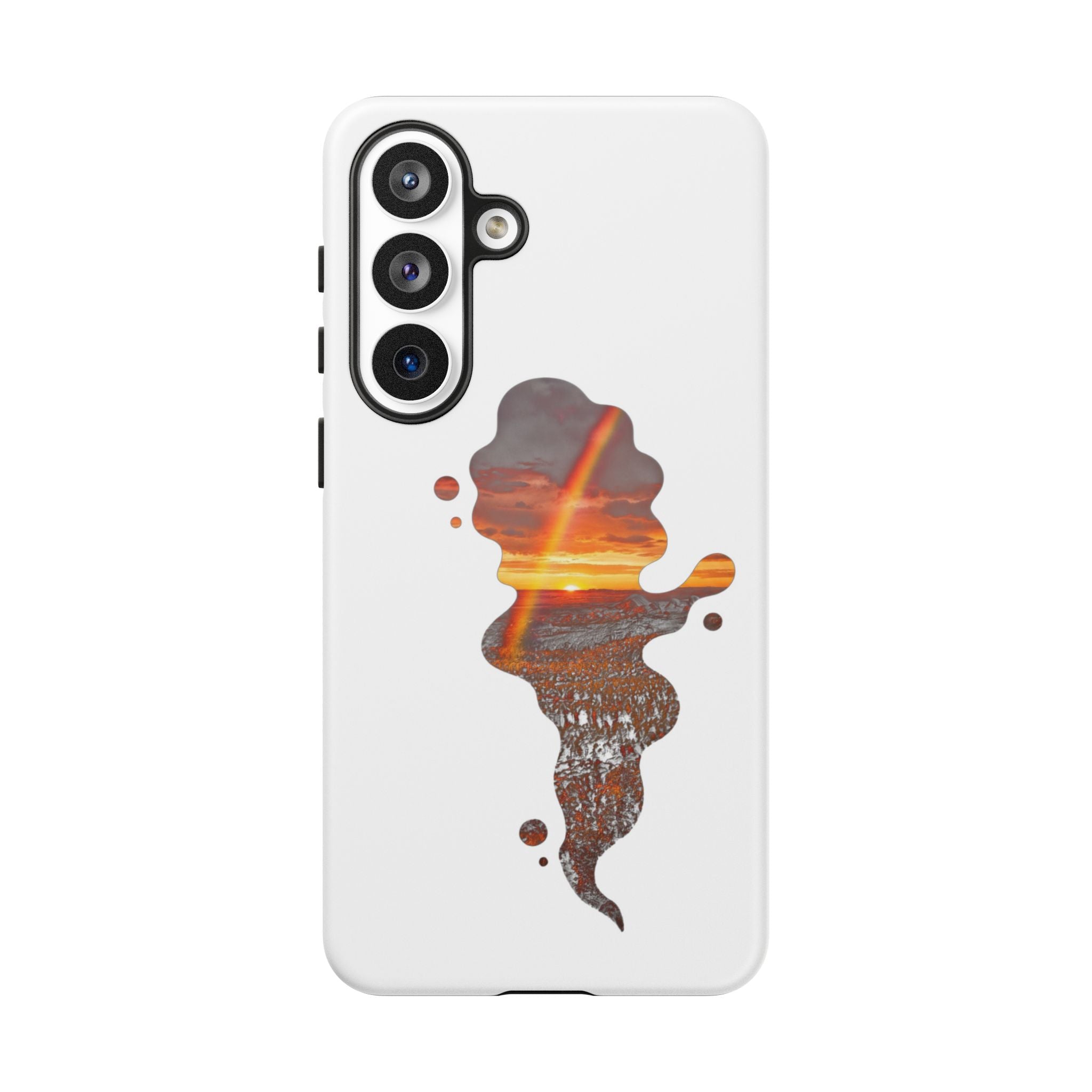 Sunset Melt Phone Case — Artistic Drip Beach Landscape Protective Cover