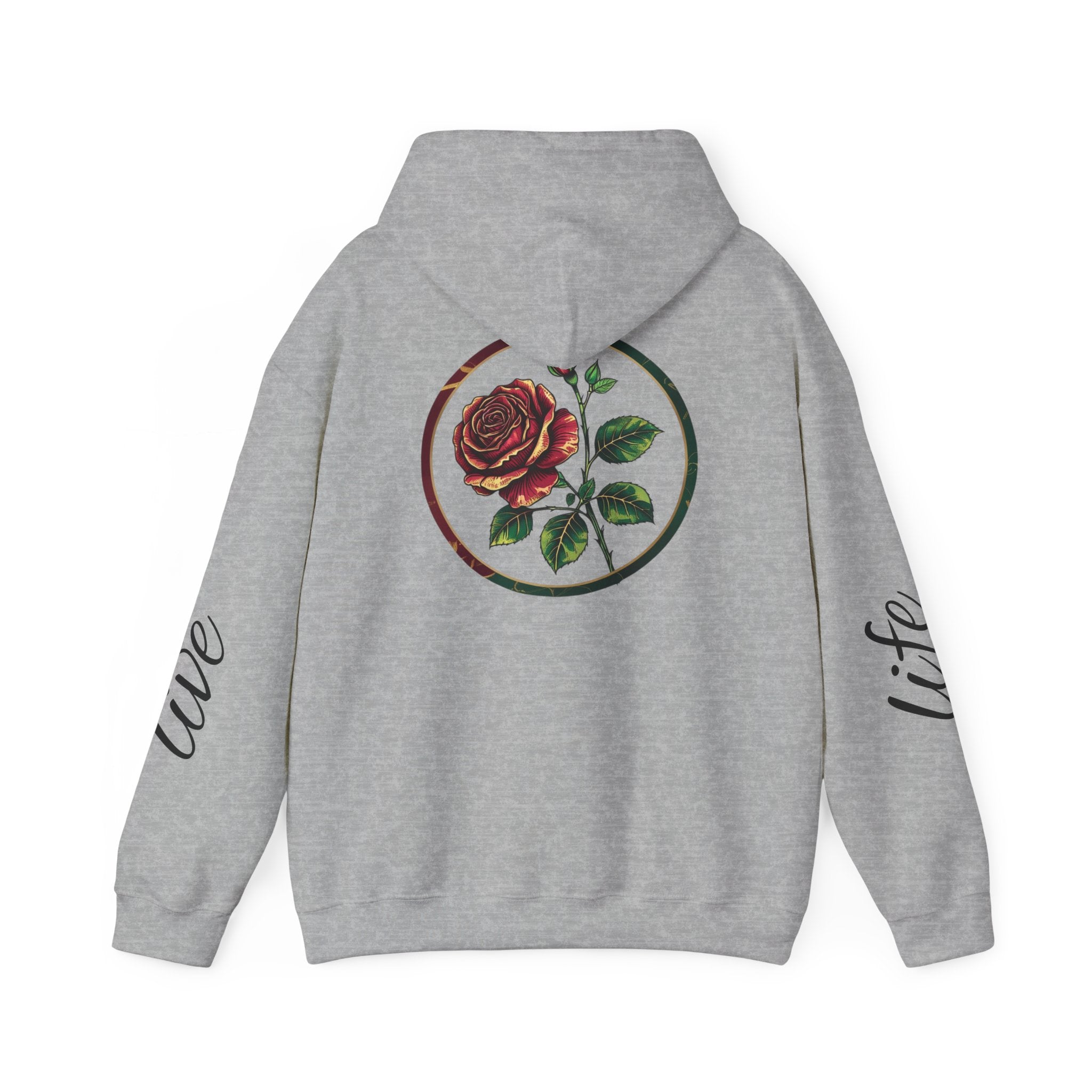 Nature-Inspired Hoodie with Floral Prints, Cozy Sweatshirt, Gift for Nature Lovers, Perfect for Autumn, Unisex Casual Wear