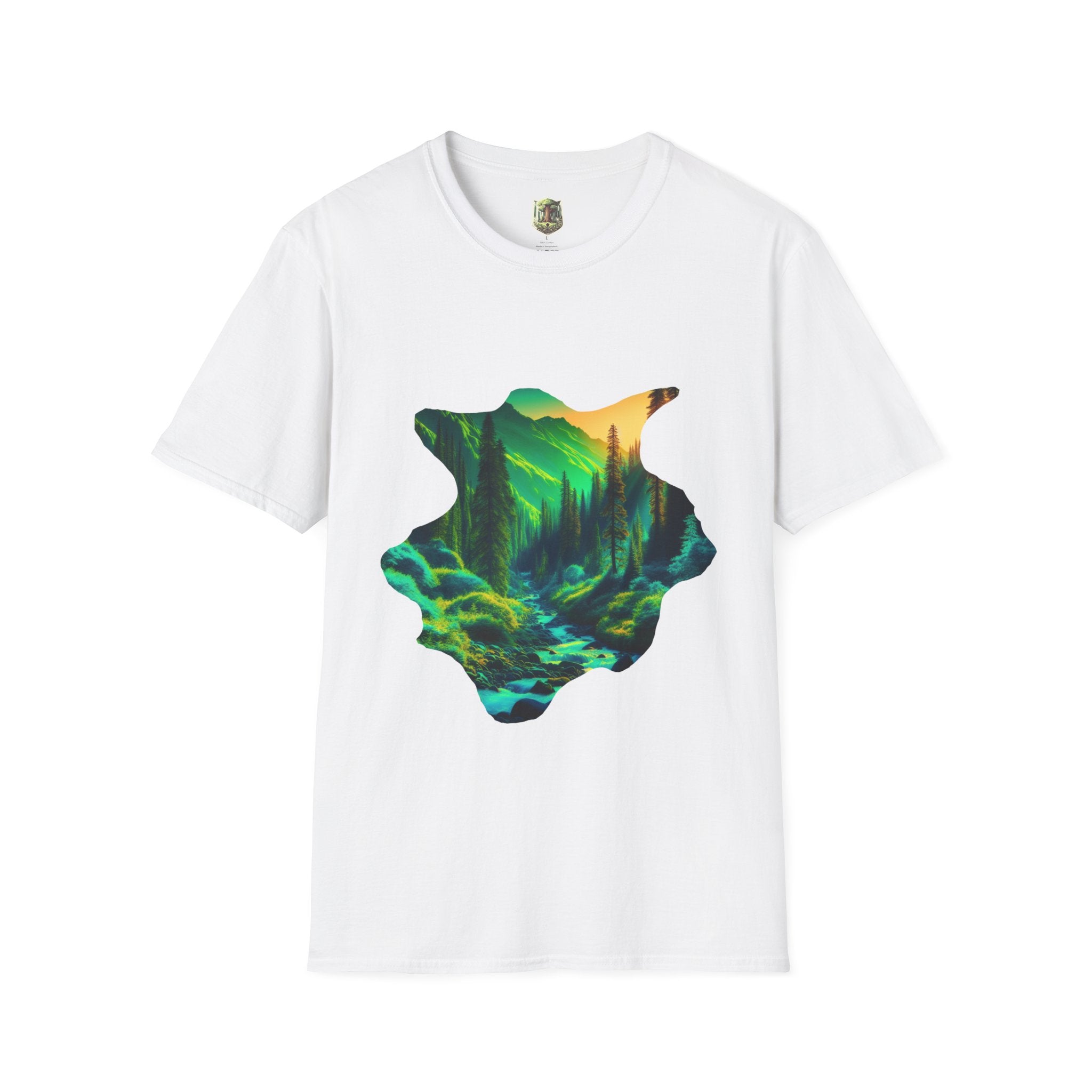 Scenic Nature Graphic Tee, Unisex Outdoor Shirt, Gift for Nature Lovers, Hiking Apparel, Eco-friendly T-Shirt