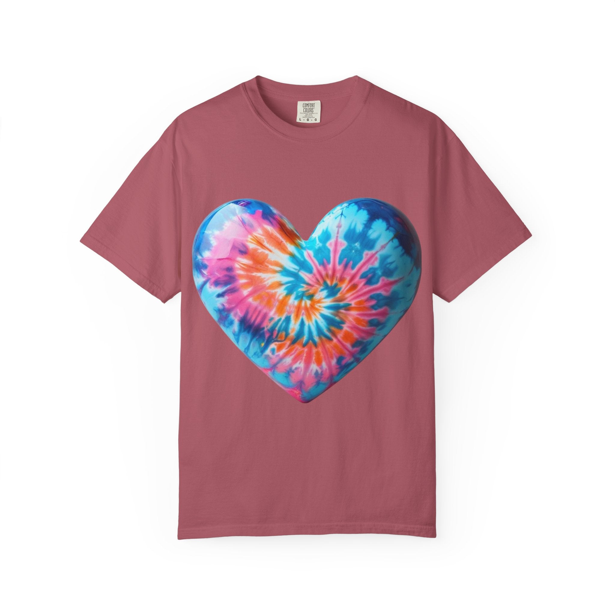 Heart Tie-Dye T-Shirt with 'Nannas Love is Unmatched' Design, Gift for Grandma, Summer Vibe Tee, Casual Wear, Birthday Gift