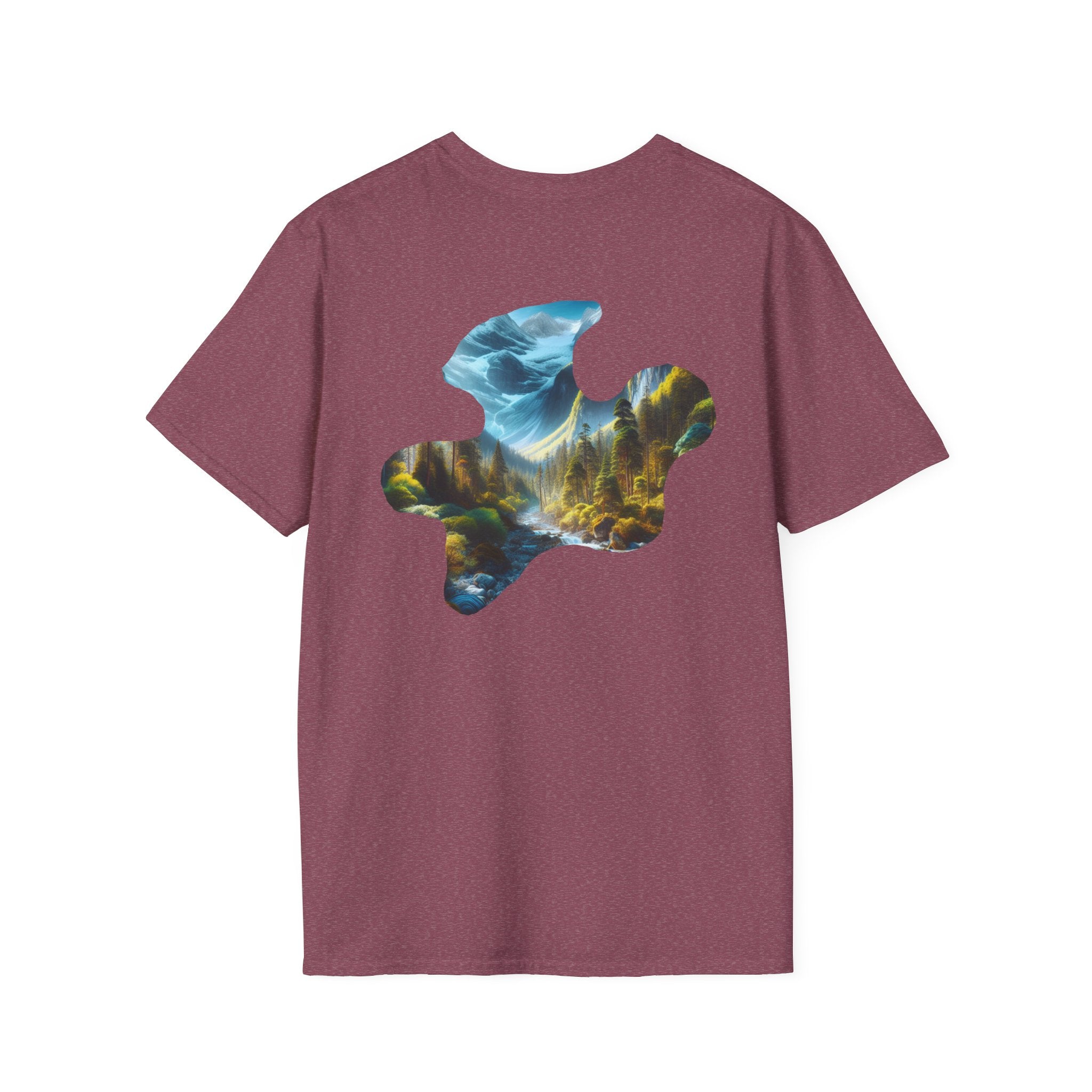 Scenic Nature Graphic Tee, Unisex Outdoor Shirt, Gift for Nature Lovers, Hiking Apparel, Eco-friendly T-Shirt