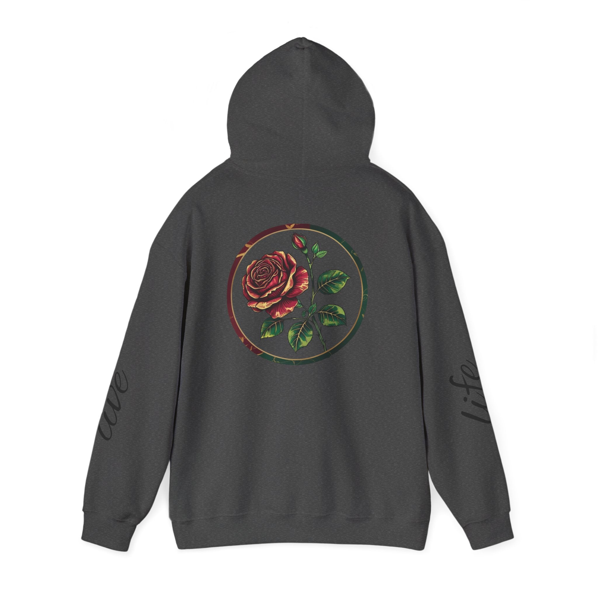 Nature-Inspired Hoodie with Floral Prints, Cozy Sweatshirt, Gift for Nature Lovers, Perfect for Autumn, Unisex Casual Wear