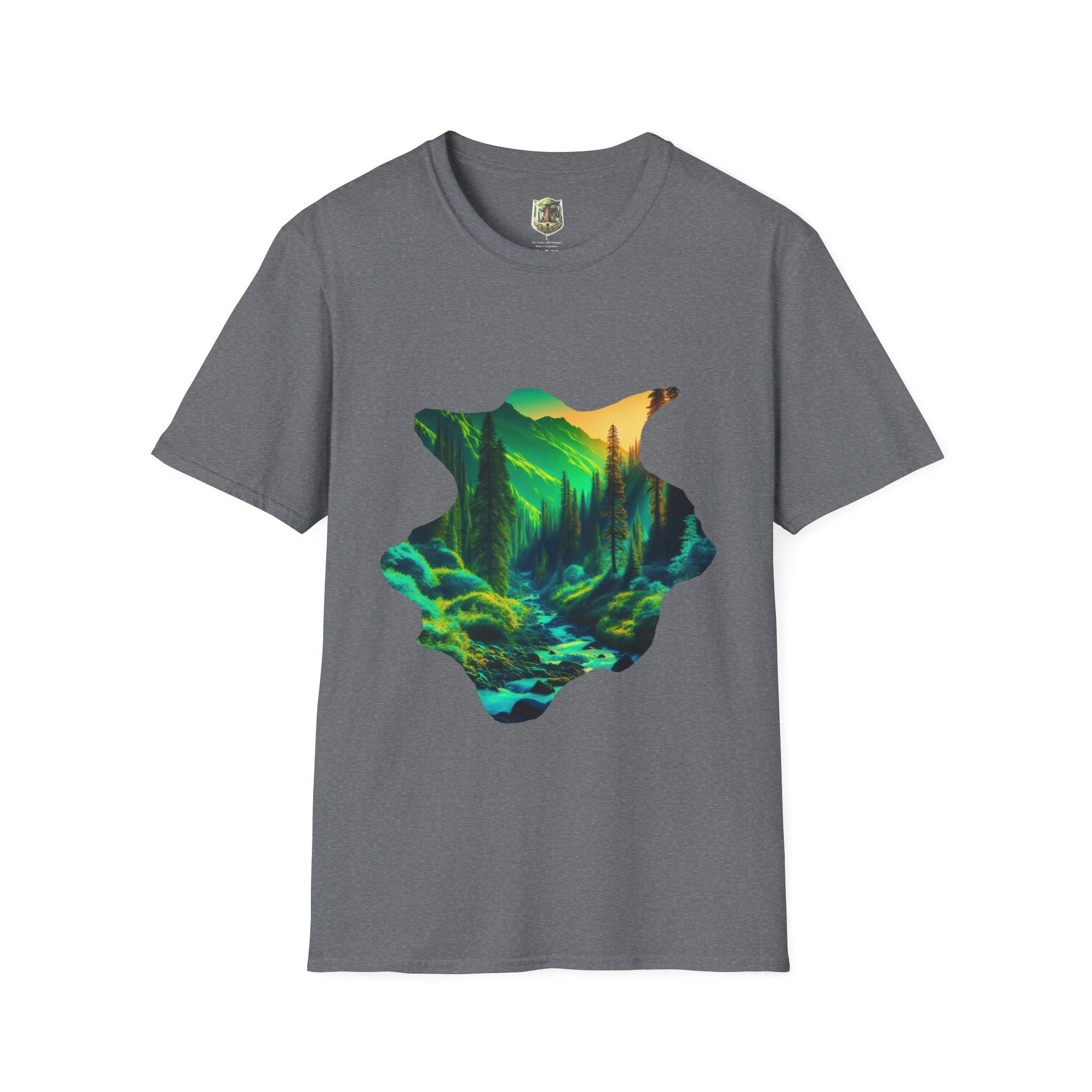 Scenic Nature Graphic Tee, Unisex Outdoor Shirt, Gift for Nature Lovers, Hiking Apparel, Eco-friendly T-Shirt
