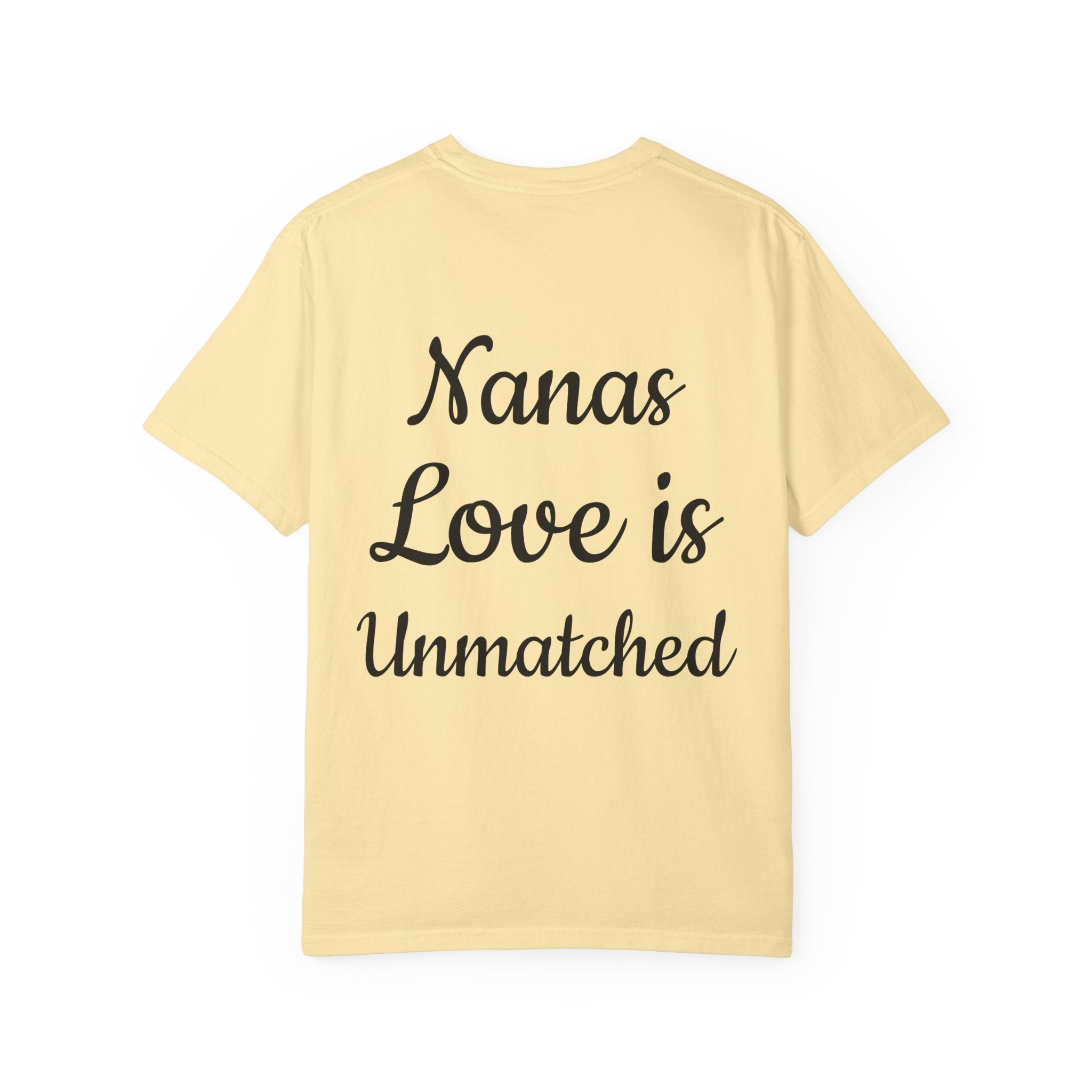 Heart Tie-Dye T-Shirt with 'Nannas Love is Unmatched' Design, Gift for Grandma, Summer Vibe Tee, Casual Wear, Birthday Gift