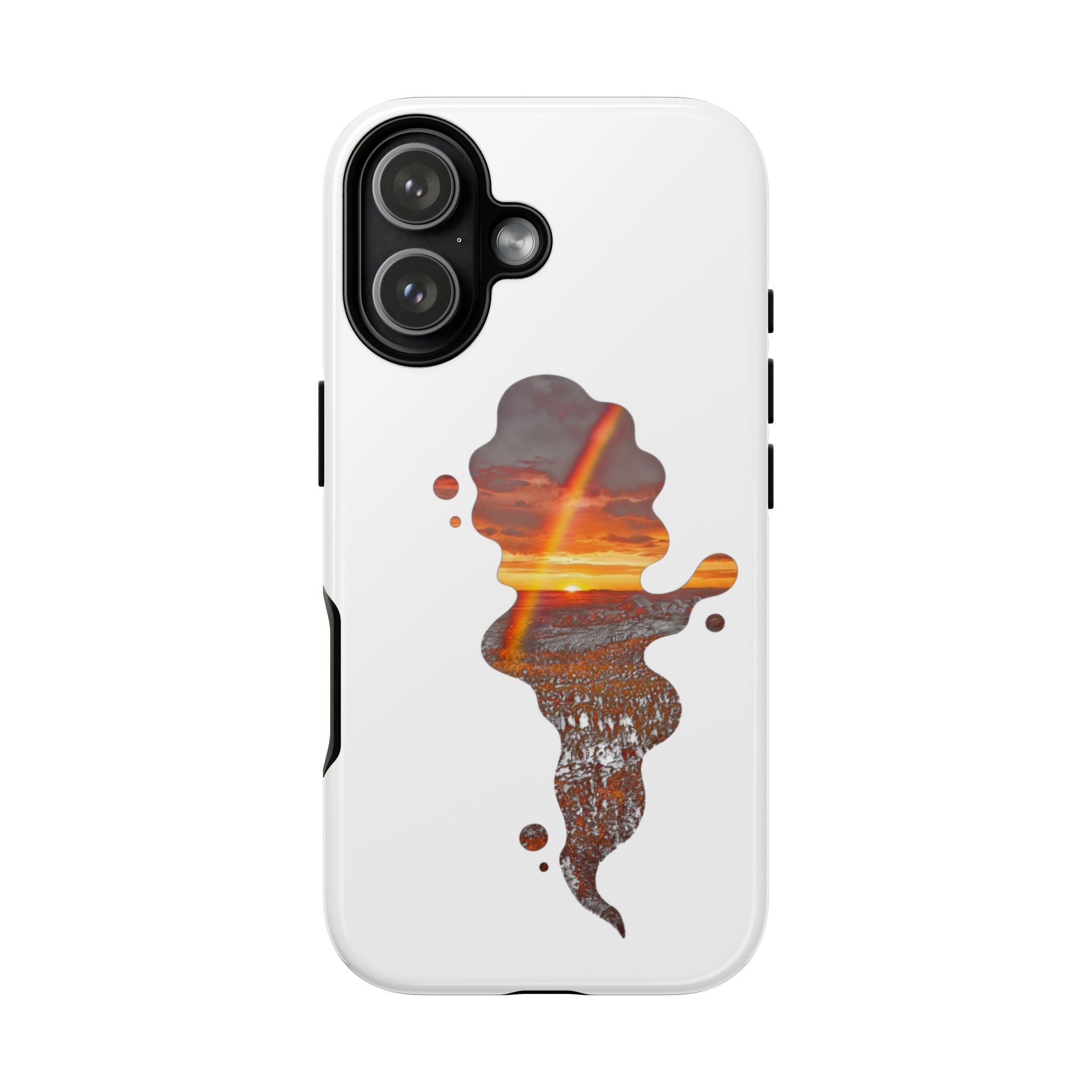 Sunset Melt Phone Case — Artistic Drip Beach Landscape Protective Cover