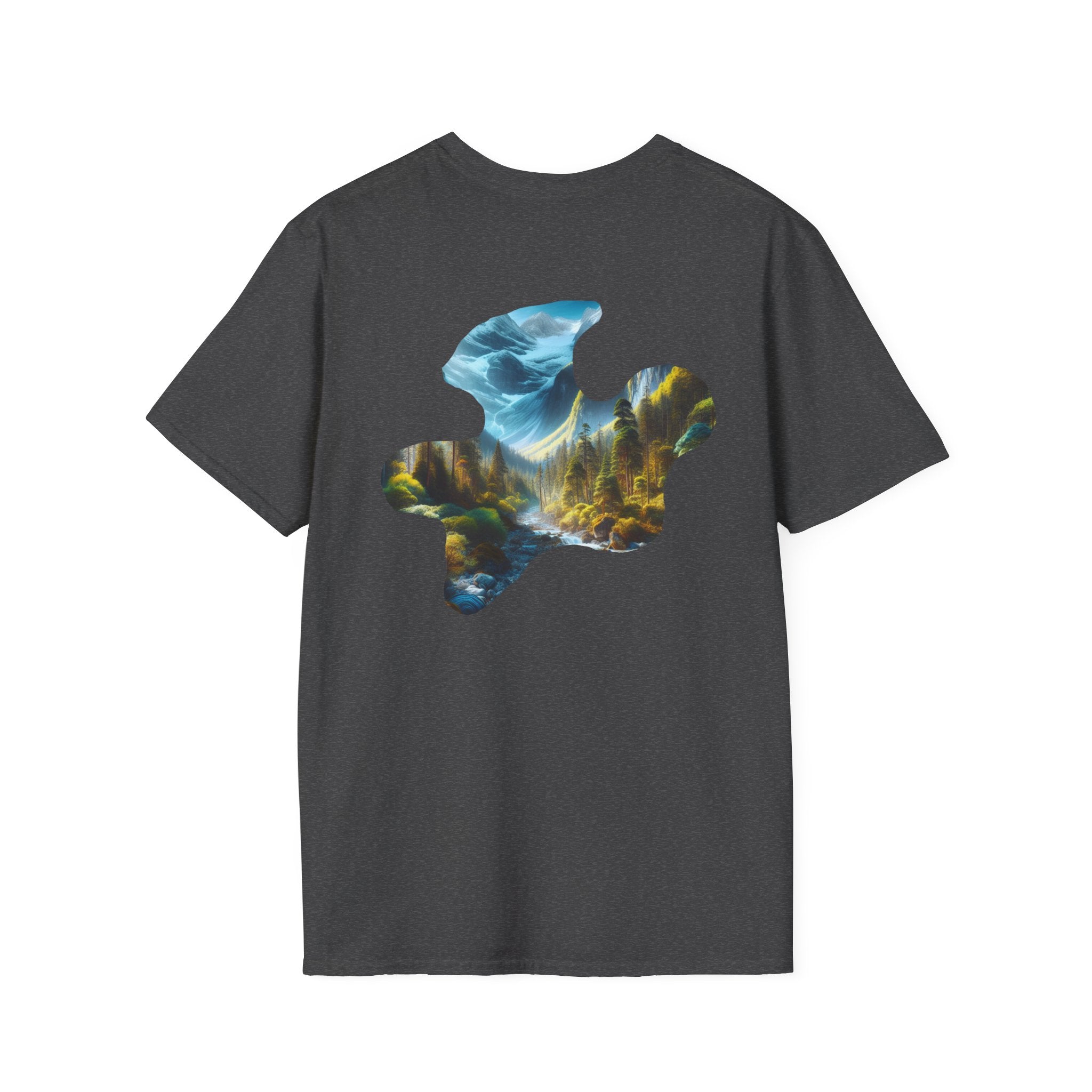 Scenic Nature Graphic Tee, Unisex Outdoor Shirt, Gift for Nature Lovers, Hiking Apparel, Eco-friendly T-Shirt