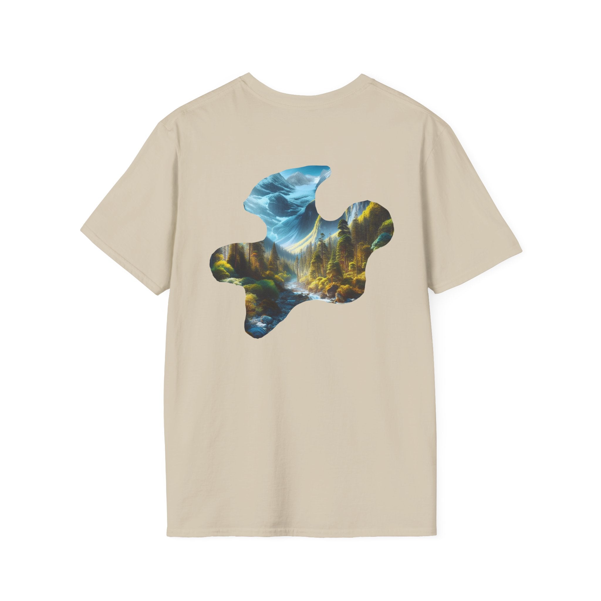 Scenic Nature Graphic Tee, Unisex Outdoor Shirt, Gift for Nature Lovers, Hiking Apparel, Eco-friendly T-Shirt