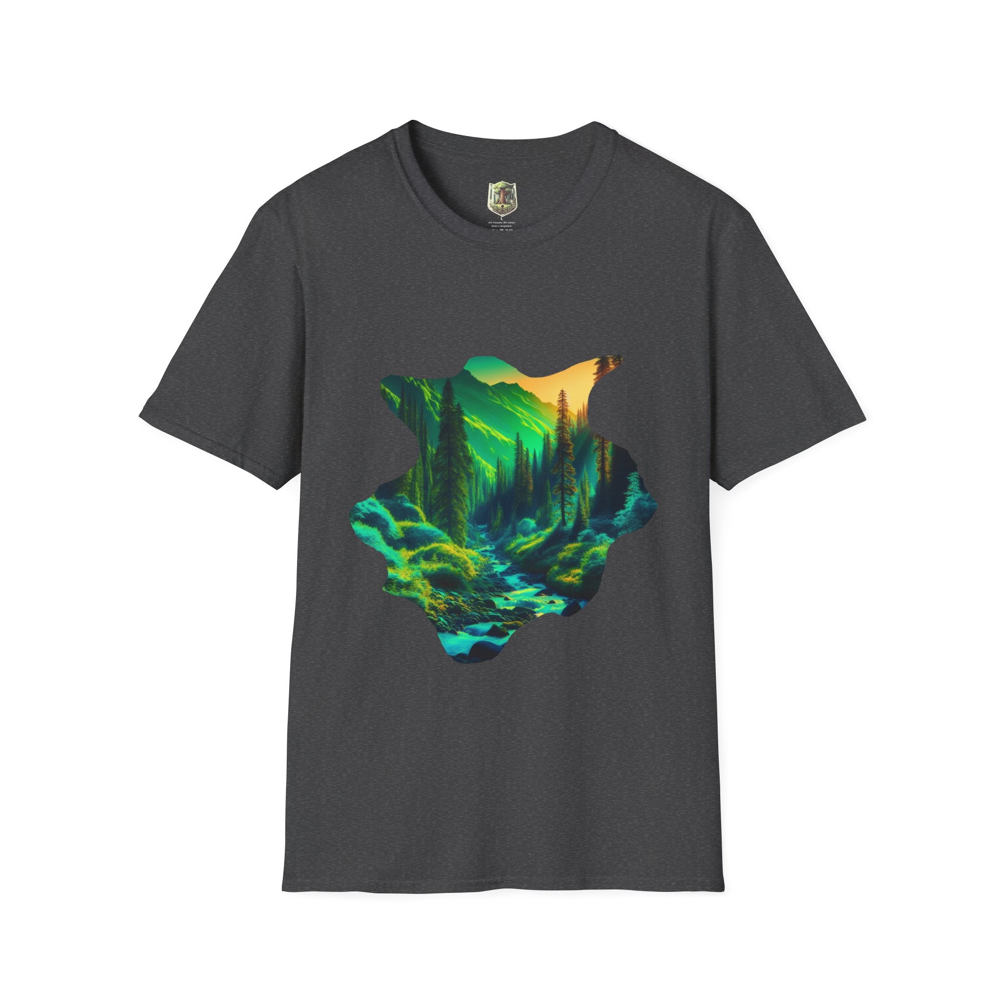 Scenic Nature Graphic Tee, Unisex Outdoor Shirt, Gift for Nature Lovers, Hiking Apparel, Eco-friendly T-Shirt