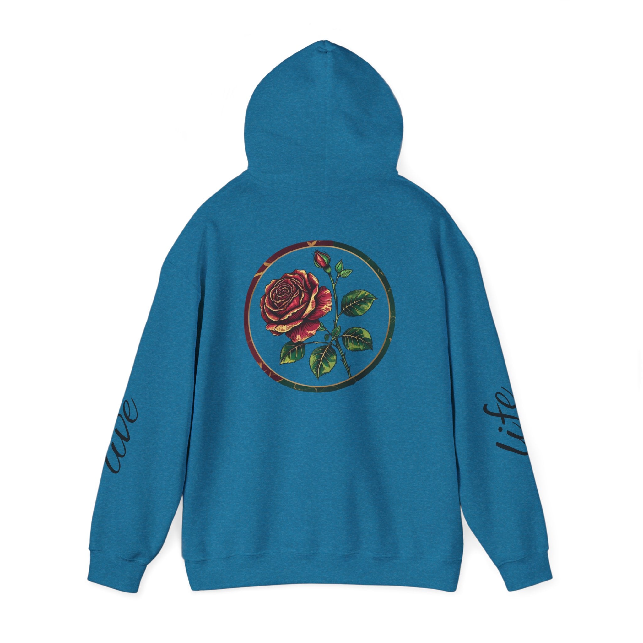 Nature-Inspired Hoodie with Floral Prints, Cozy Sweatshirt, Gift for Nature Lovers, Perfect for Autumn, Unisex Casual Wear