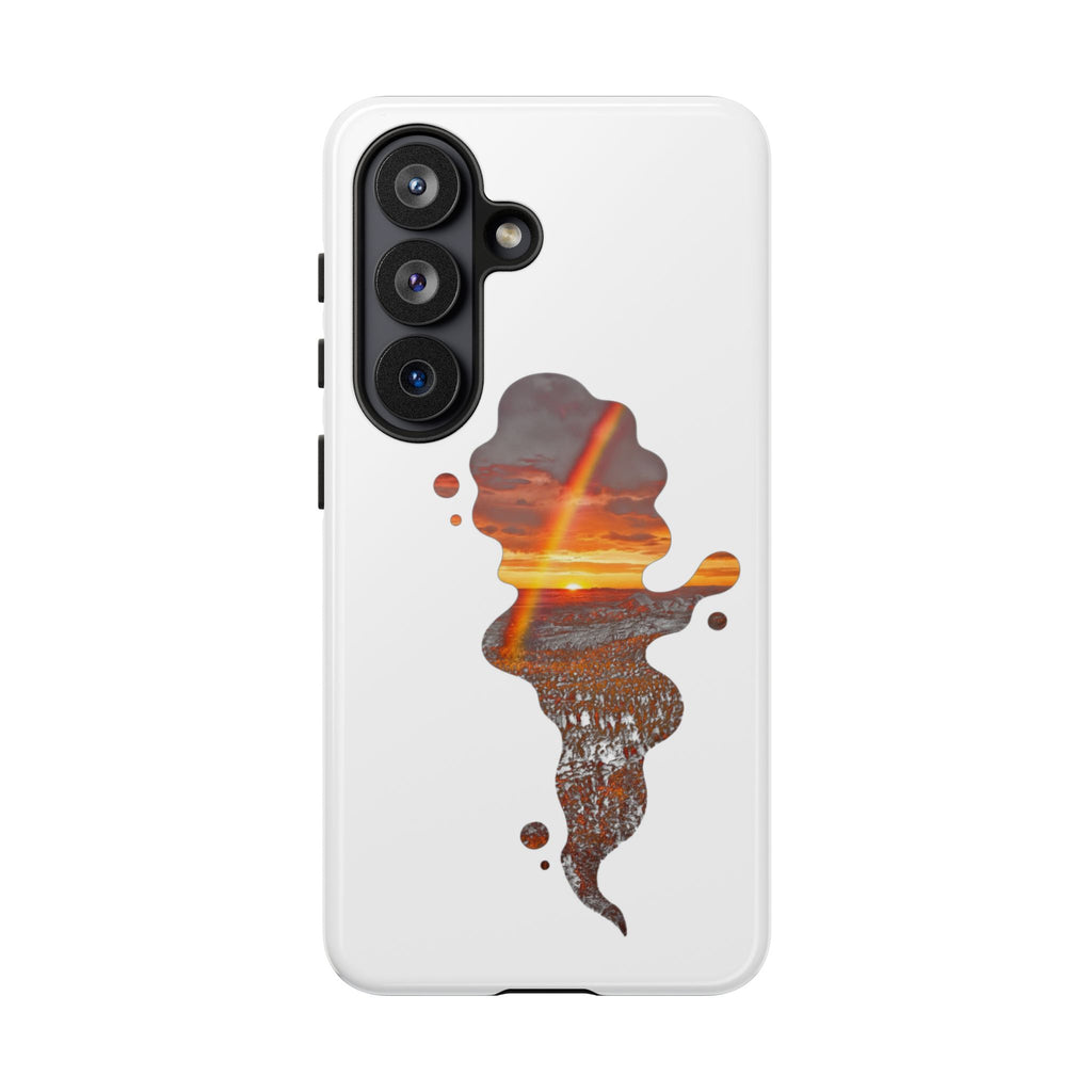 Sunset Melt Phone Case — Artistic Drip Beach Landscape Protective Cover