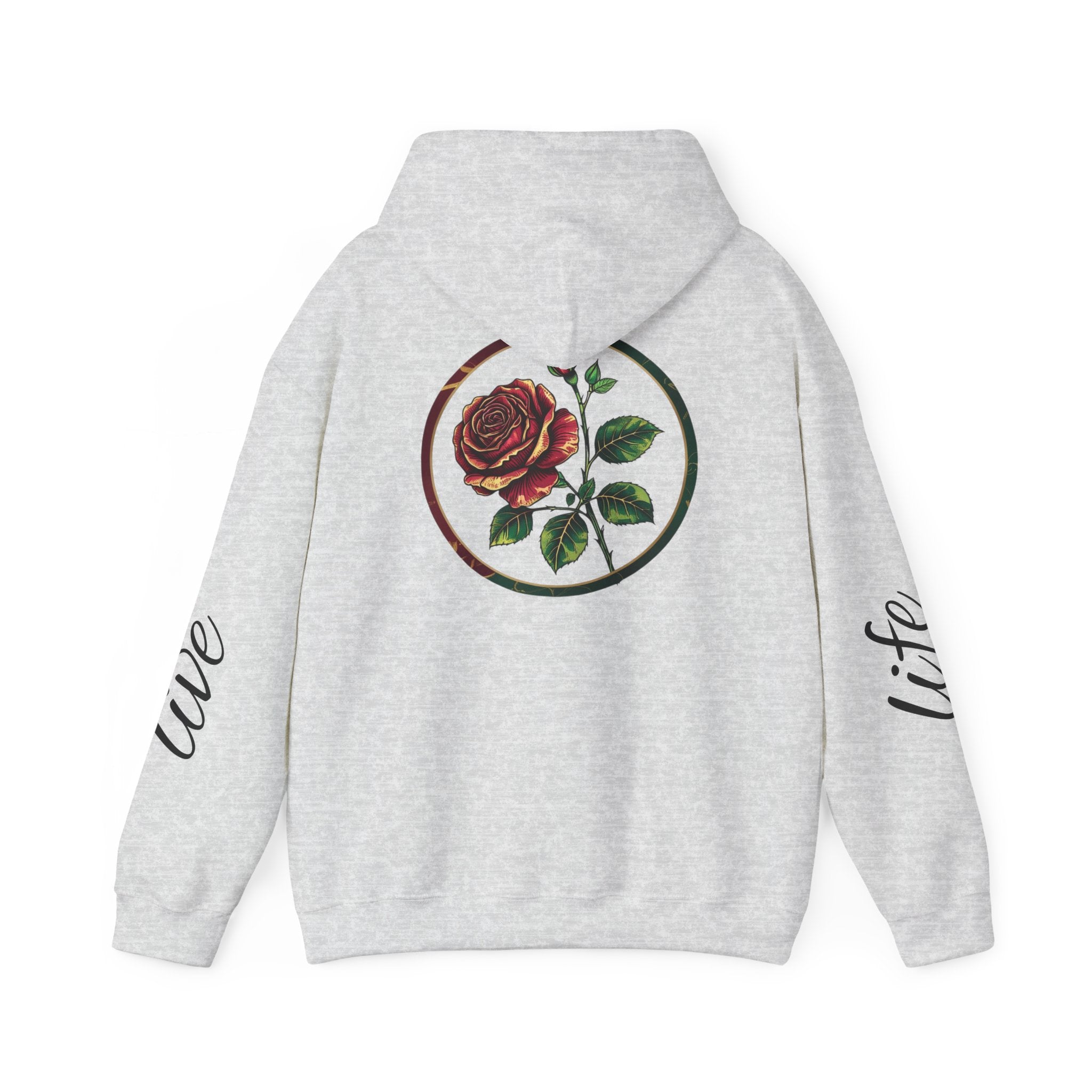 Nature-Inspired Hoodie with Floral Prints, Cozy Sweatshirt, Gift for Nature Lovers, Perfect for Autumn, Unisex Casual Wear