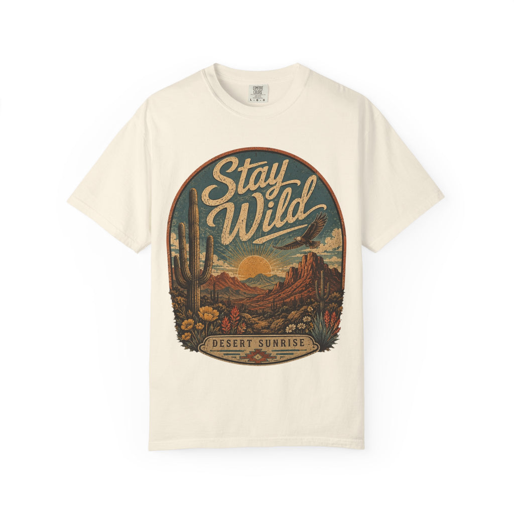 Stay Wild Desert Sunrise T-Shirt