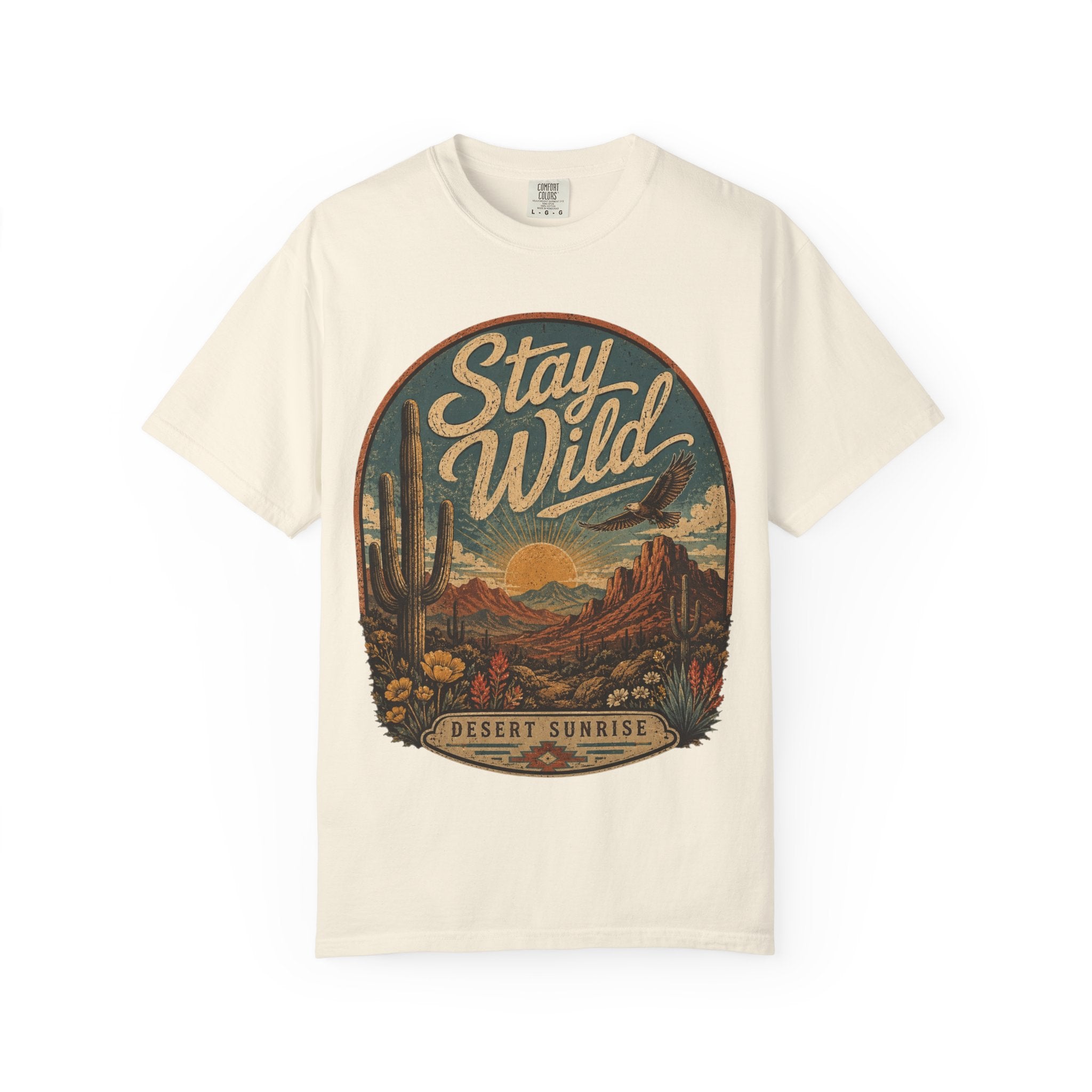 Stay Wild Desert Sunrise T-Shirt
