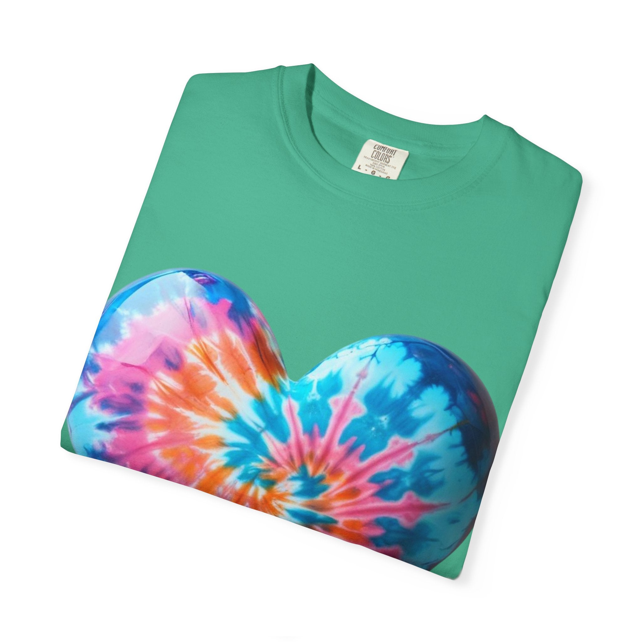Heart Tie-Dye T-Shirt with 'Nannas Love is Unmatched' Design, Gift for Grandma, Summer Vibe Tee, Casual Wear, Birthday Gift