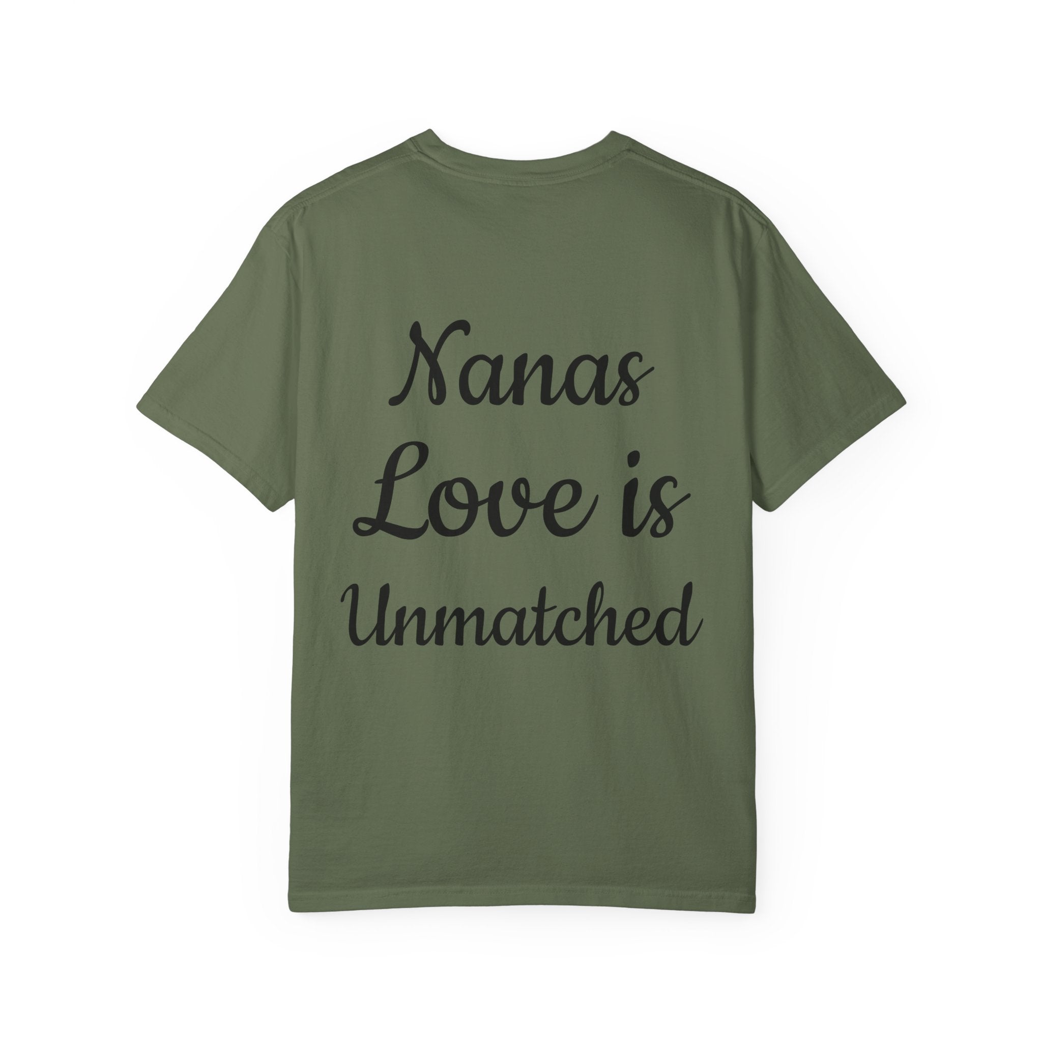 Heart Tie-Dye T-Shirt with 'Nannas Love is Unmatched' Design, Gift for Grandma, Summer Vibe Tee, Casual Wear, Birthday Gift