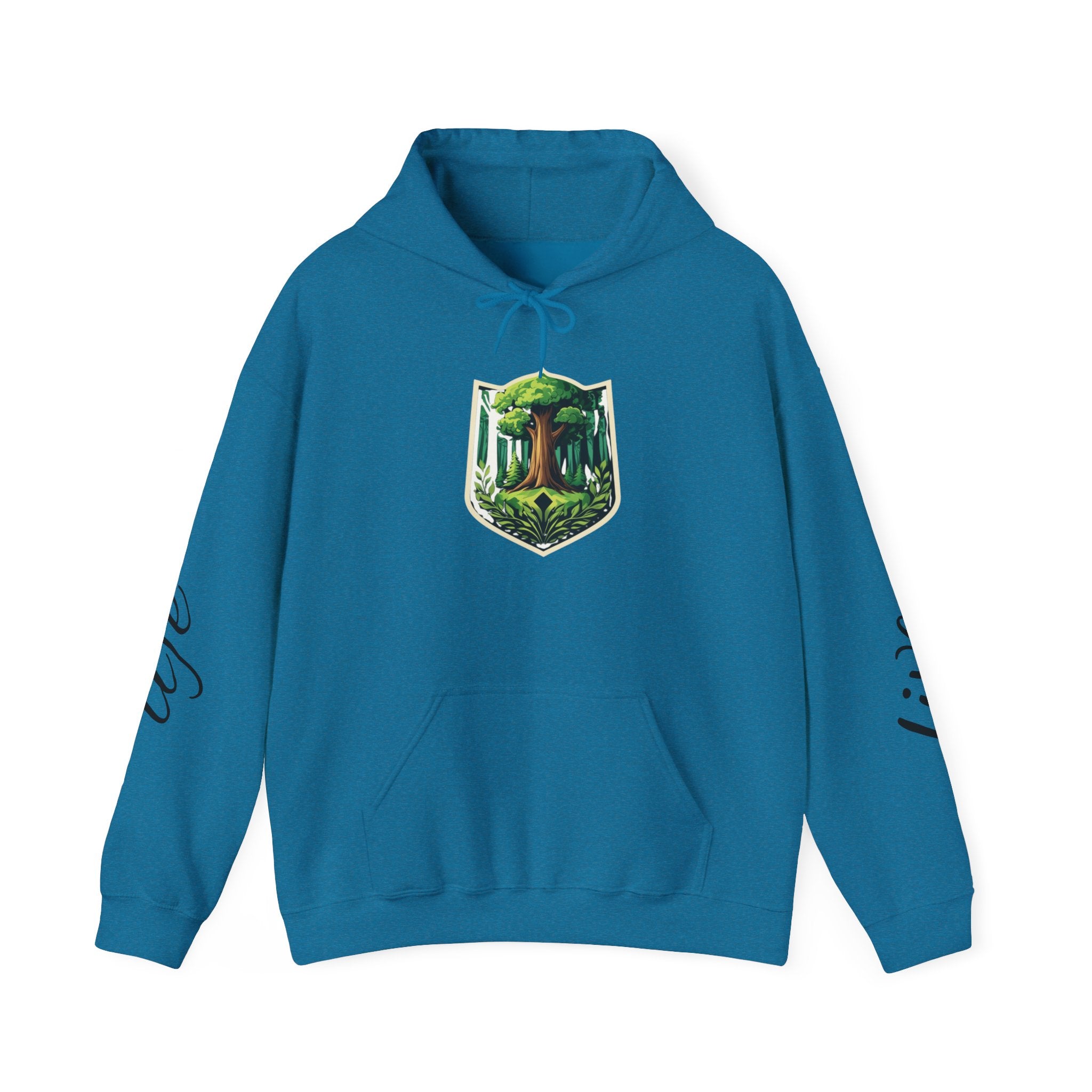 Nature-Inspired Hoodie with Floral Prints, Cozy Sweatshirt, Gift for Nature Lovers, Perfect for Autumn, Unisex Casual Wear