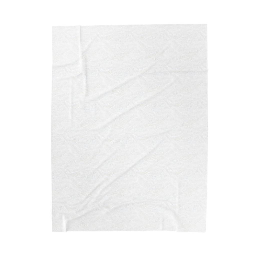 Forest Crest Velveteen Plush Blanket — Green Tree Emblem Cozy Throw