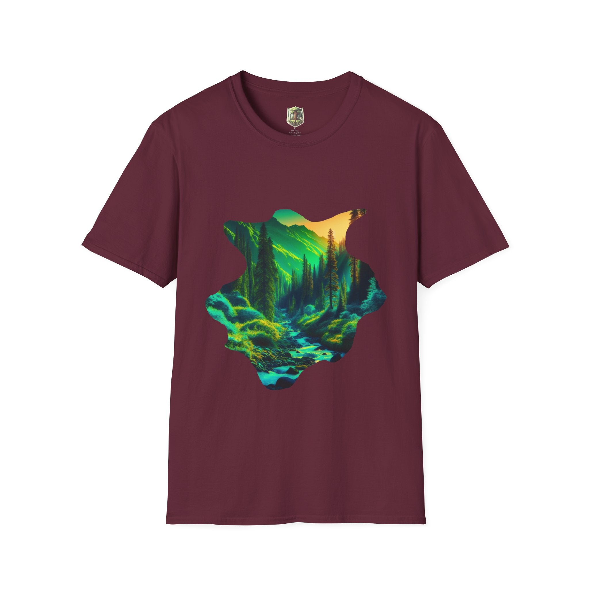 Scenic Nature Graphic Tee, Unisex Outdoor Shirt, Gift for Nature Lovers, Hiking Apparel, Eco-friendly T-Shirt