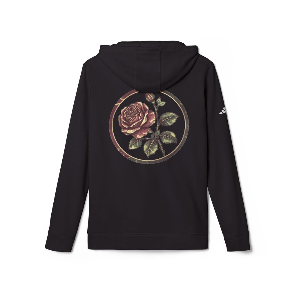 Artistic Rose Graphic Fleece Hoodie, Cozy Unisex Hoodie, Spring Fashion Hoodie, Casual Wear Hoodie, Gift for Her
