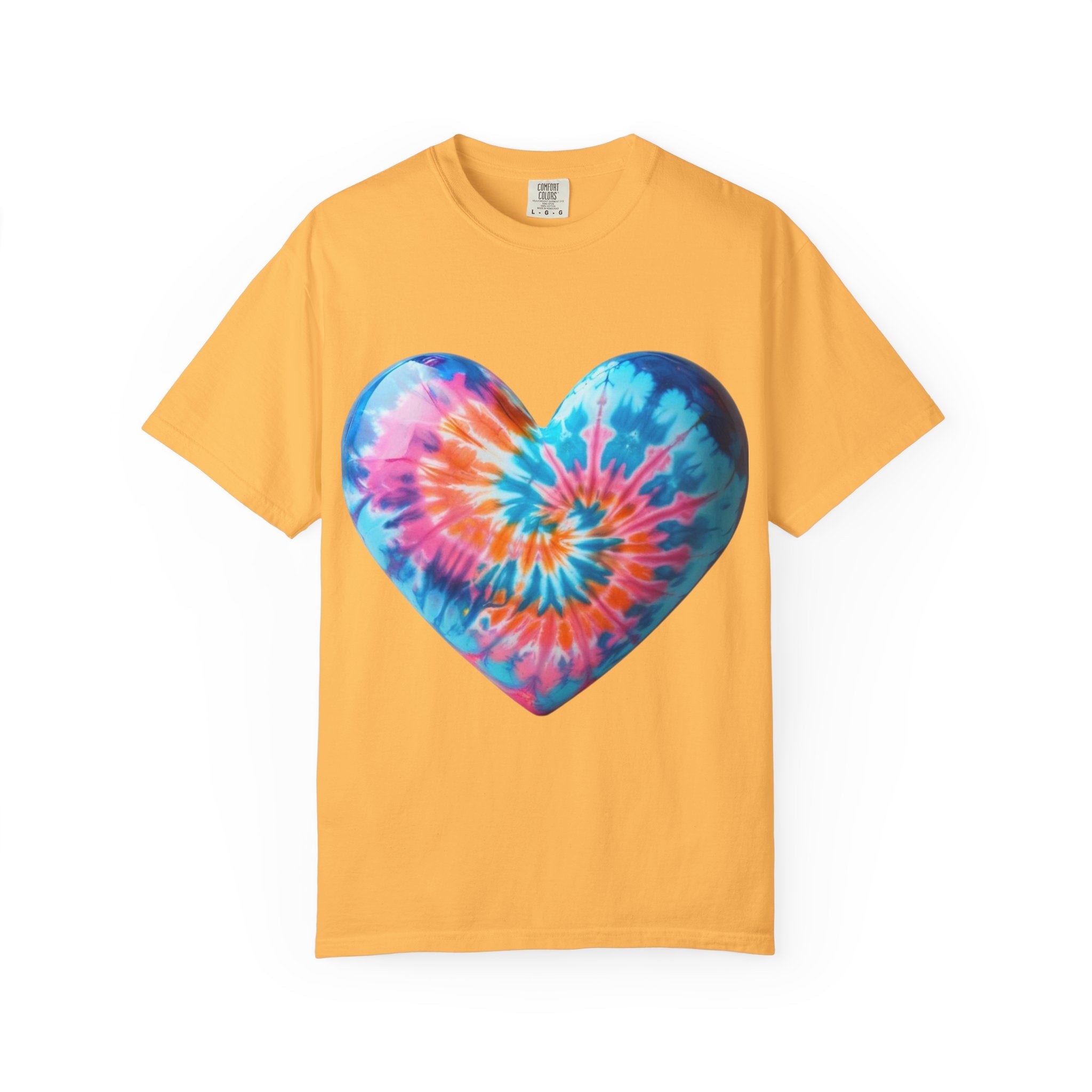 Heart Tie-Dye T-Shirt with 'Nannas Love is Unmatched' Design, Gift for Grandma, Summer Vibe Tee, Casual Wear, Birthday Gift