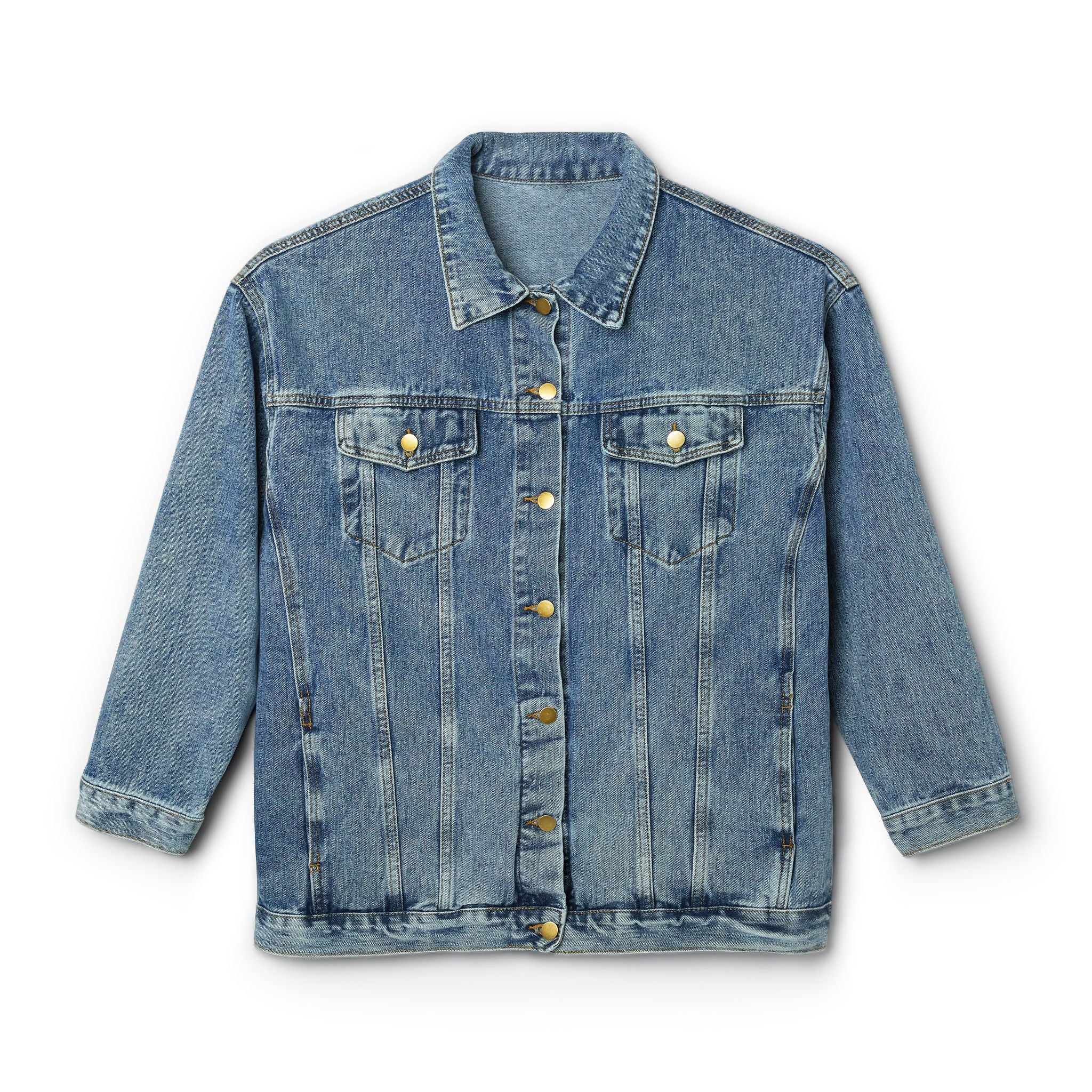 Cute Conservative Artistic Jean Jacket — Women's Denim Jacket