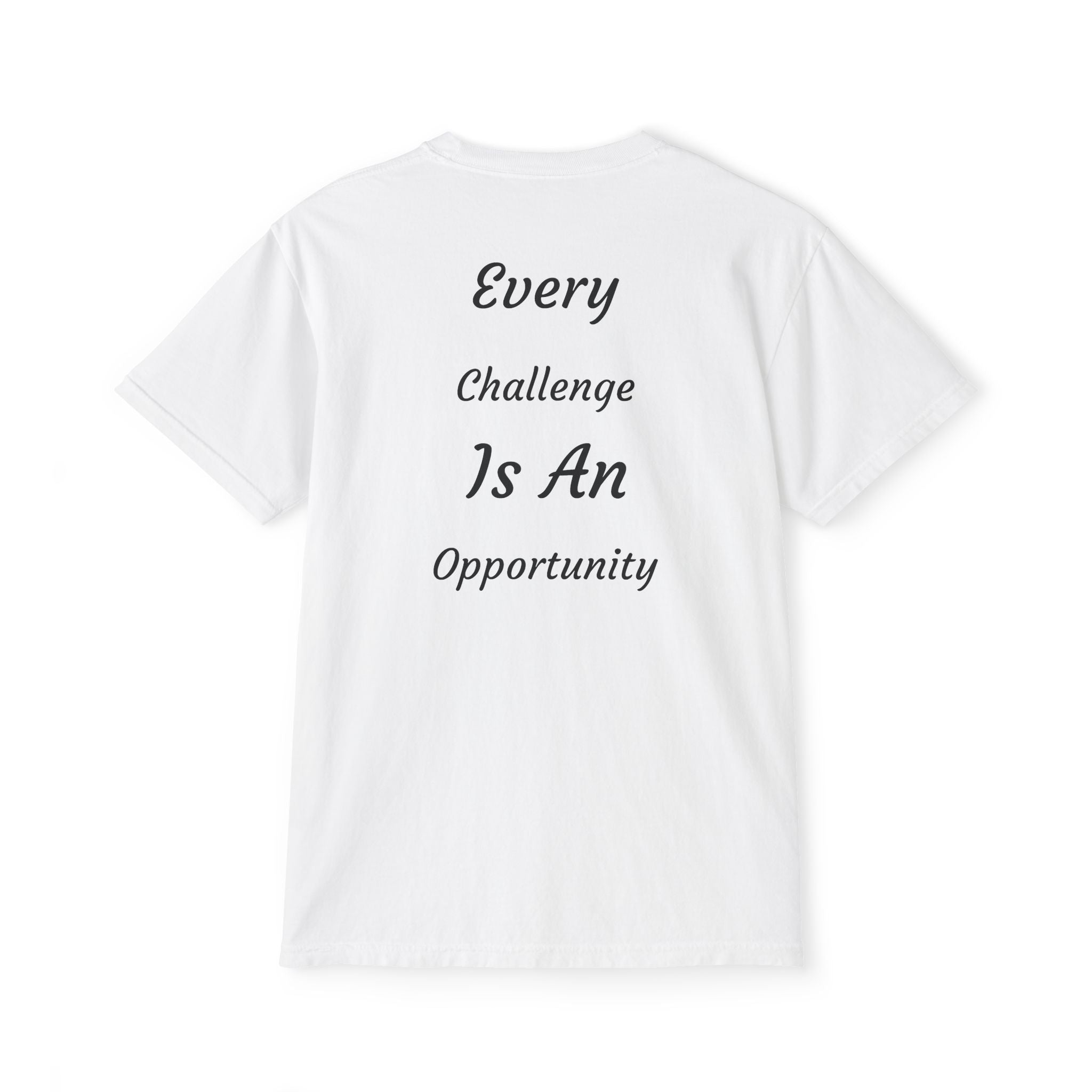 Inspirational Pocket T-Shirt, Unisex Motivational Tee, Casual Wear, Gift for Him & Her, Everyday Essential, Positive Vibes