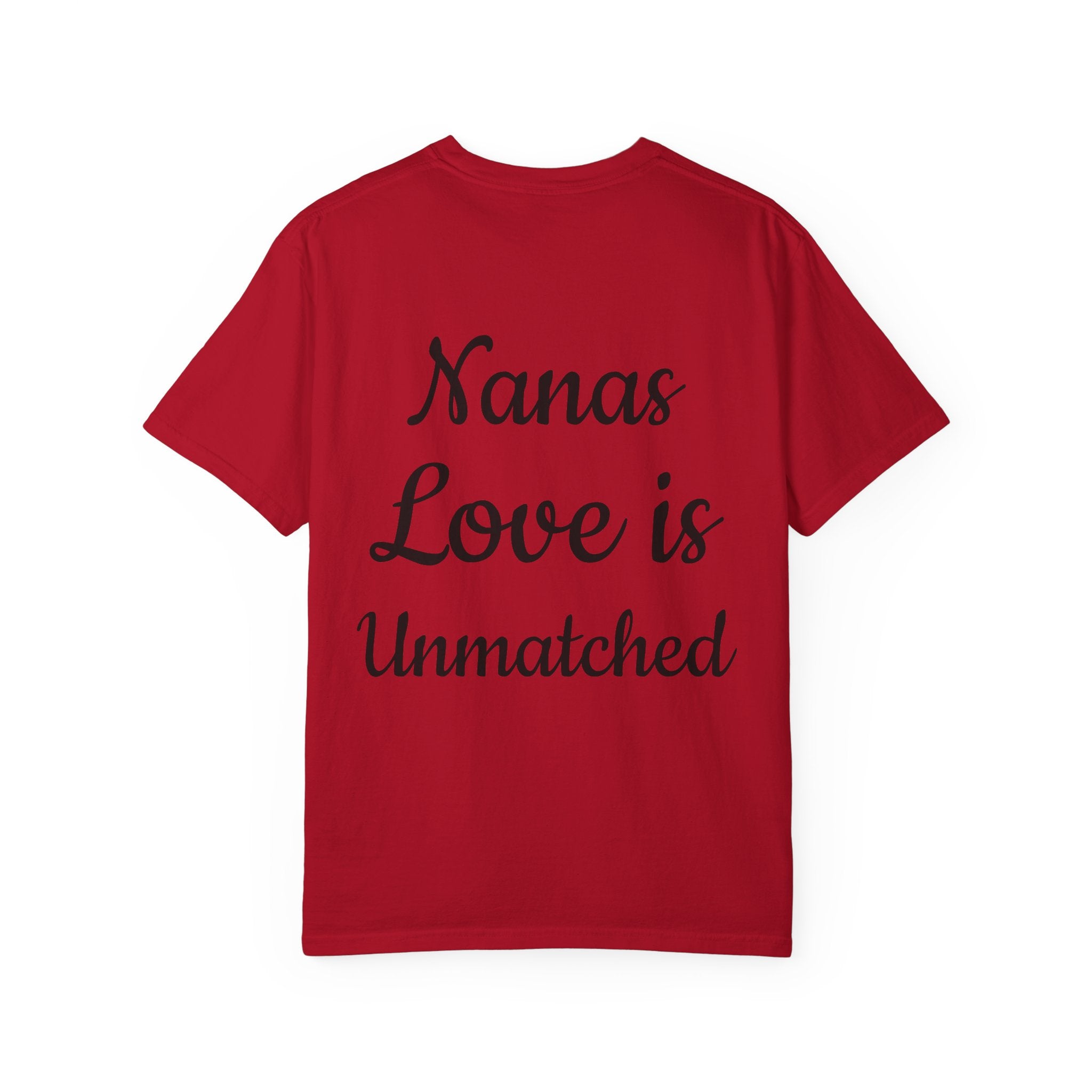 Heart Tie-Dye T-Shirt with 'Nannas Love is Unmatched' Design, Gift for Grandma, Summer Vibe Tee, Casual Wear, Birthday Gift