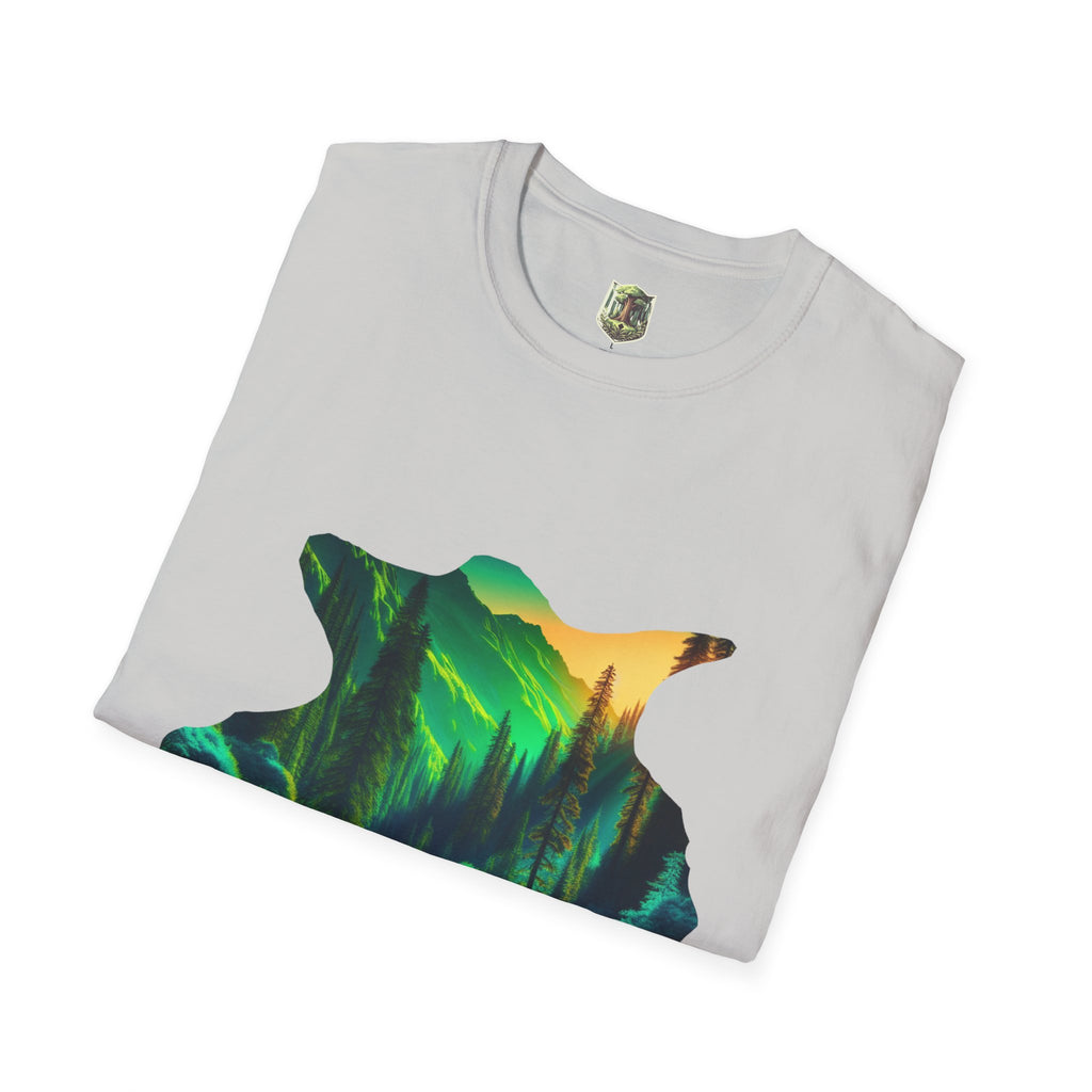 Scenic Nature Graphic Tee, Unisex Outdoor Shirt, Gift for Nature Lovers, Hiking Apparel, Eco-friendly T-Shirt