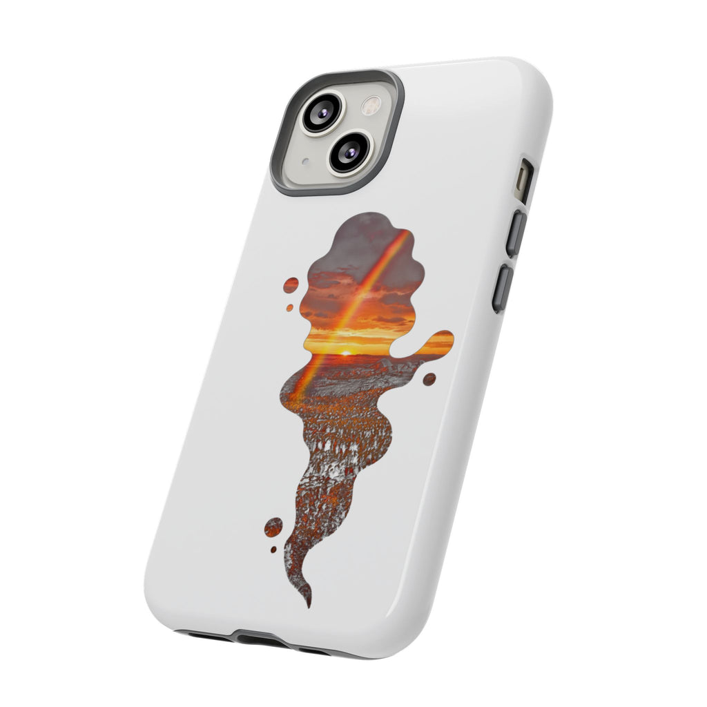 Sunset Melt Phone Case — Artistic Drip Beach Landscape Protective Cover
