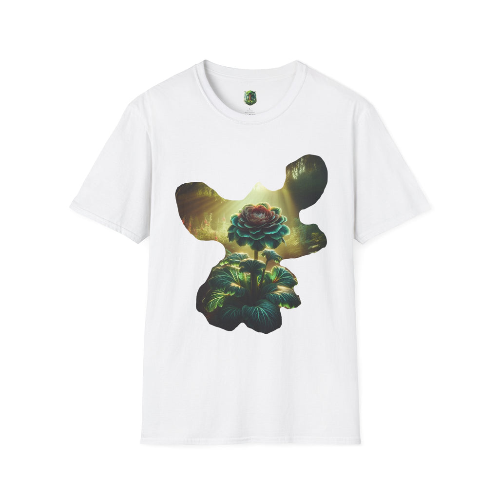 Vibrant Floral Graphic Tee, Unisex Softstyle T-Shirt for Nature Lovers, Art Enthusiasts, Gift for Her, Gift for Him