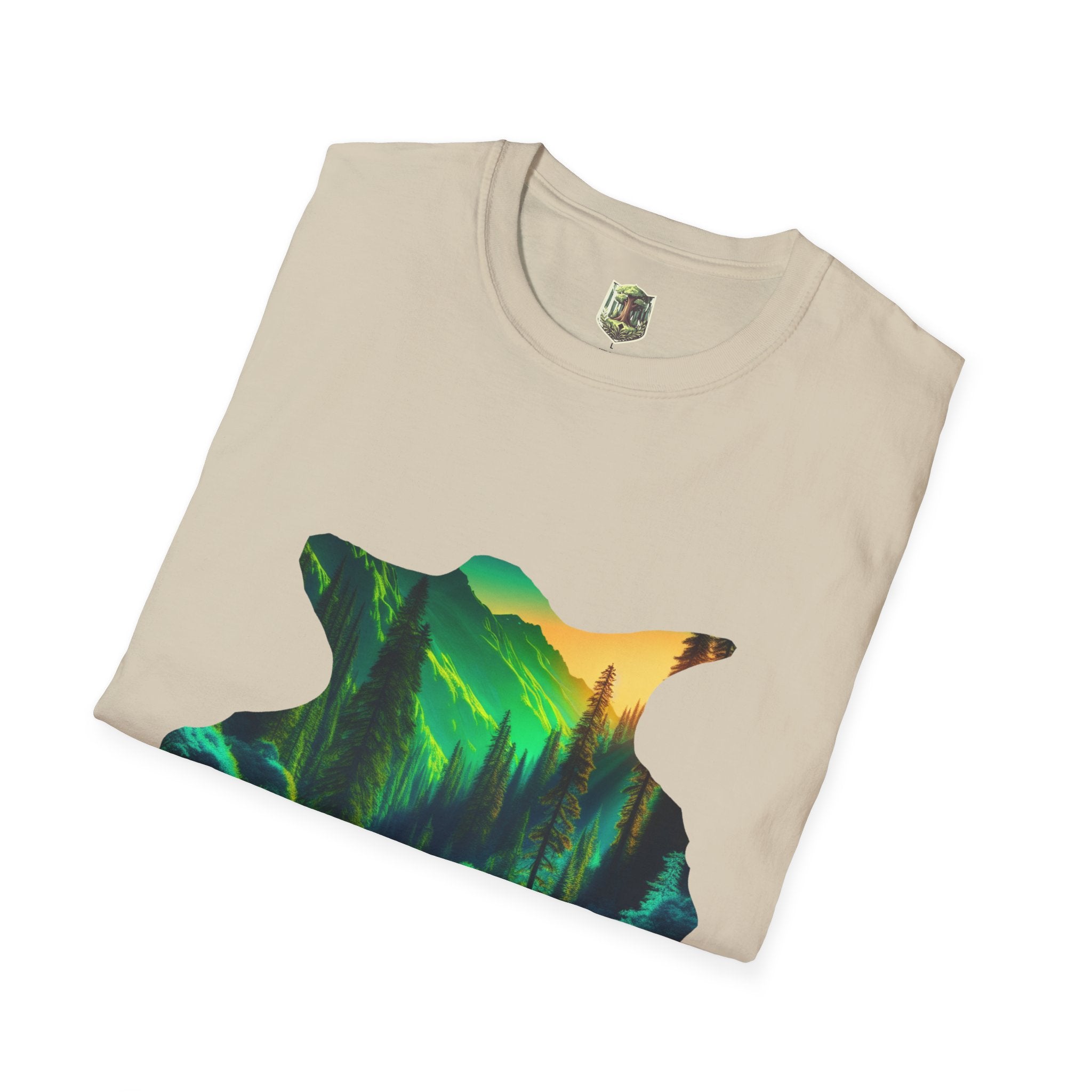 Scenic Nature Graphic Tee, Unisex Outdoor Shirt, Gift for Nature Lovers, Hiking Apparel, Eco-friendly T-Shirt