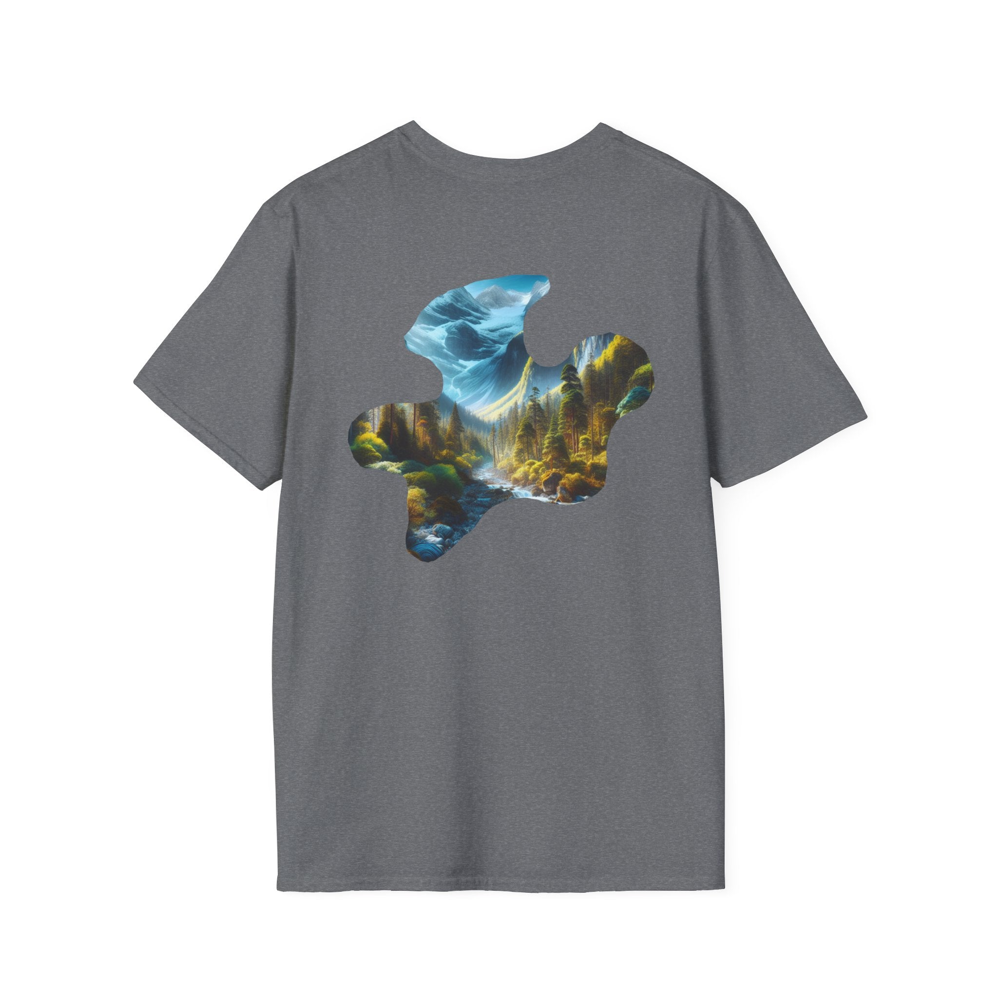 Scenic Nature Graphic Tee, Unisex Outdoor Shirt, Gift for Nature Lovers, Hiking Apparel, Eco-friendly T-Shirt